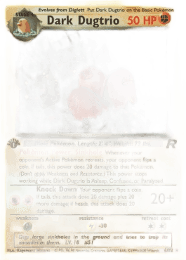Dark Dugtrio (Holo)