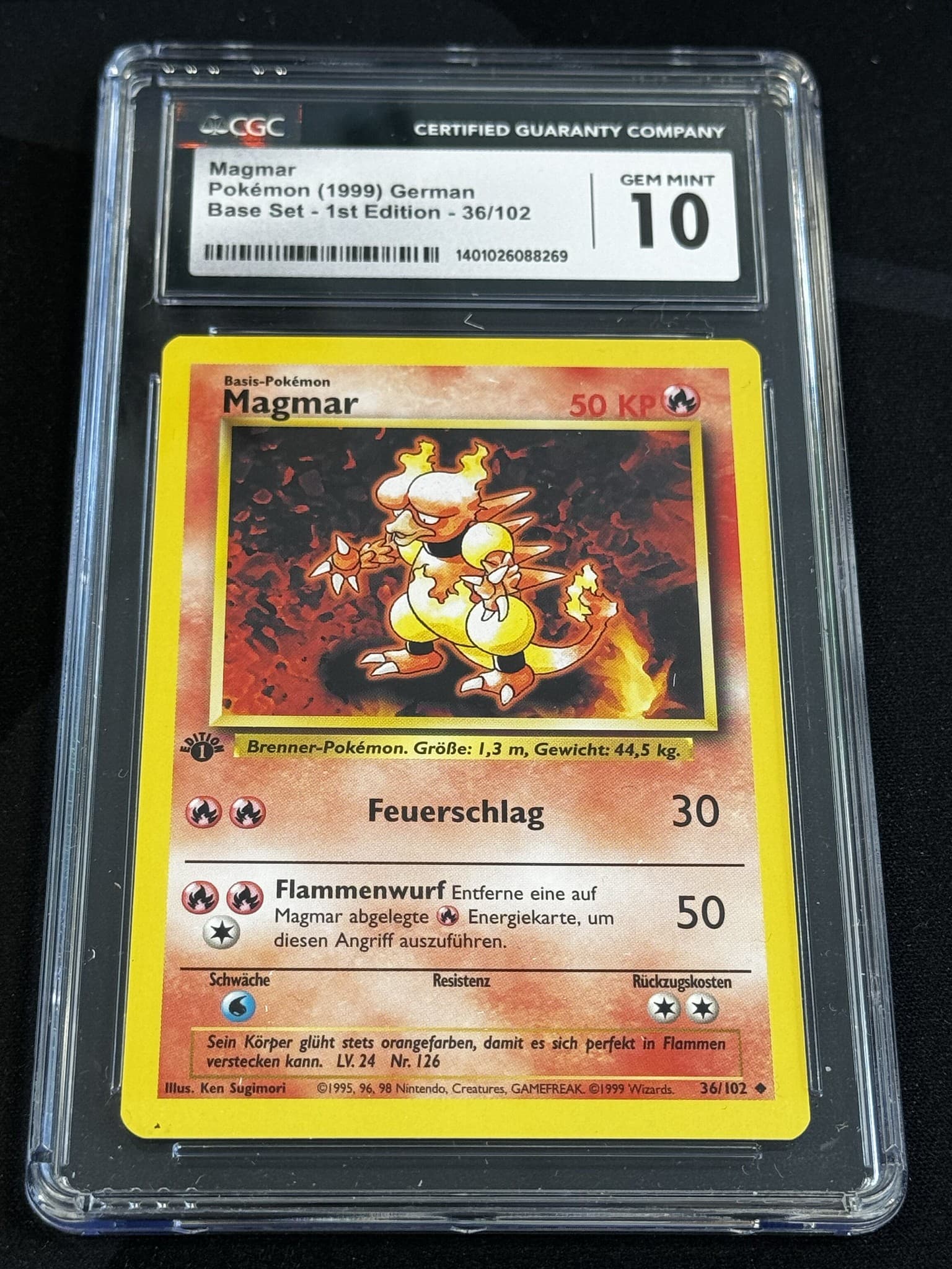 Magmar - BS 36 - German - CGC 10