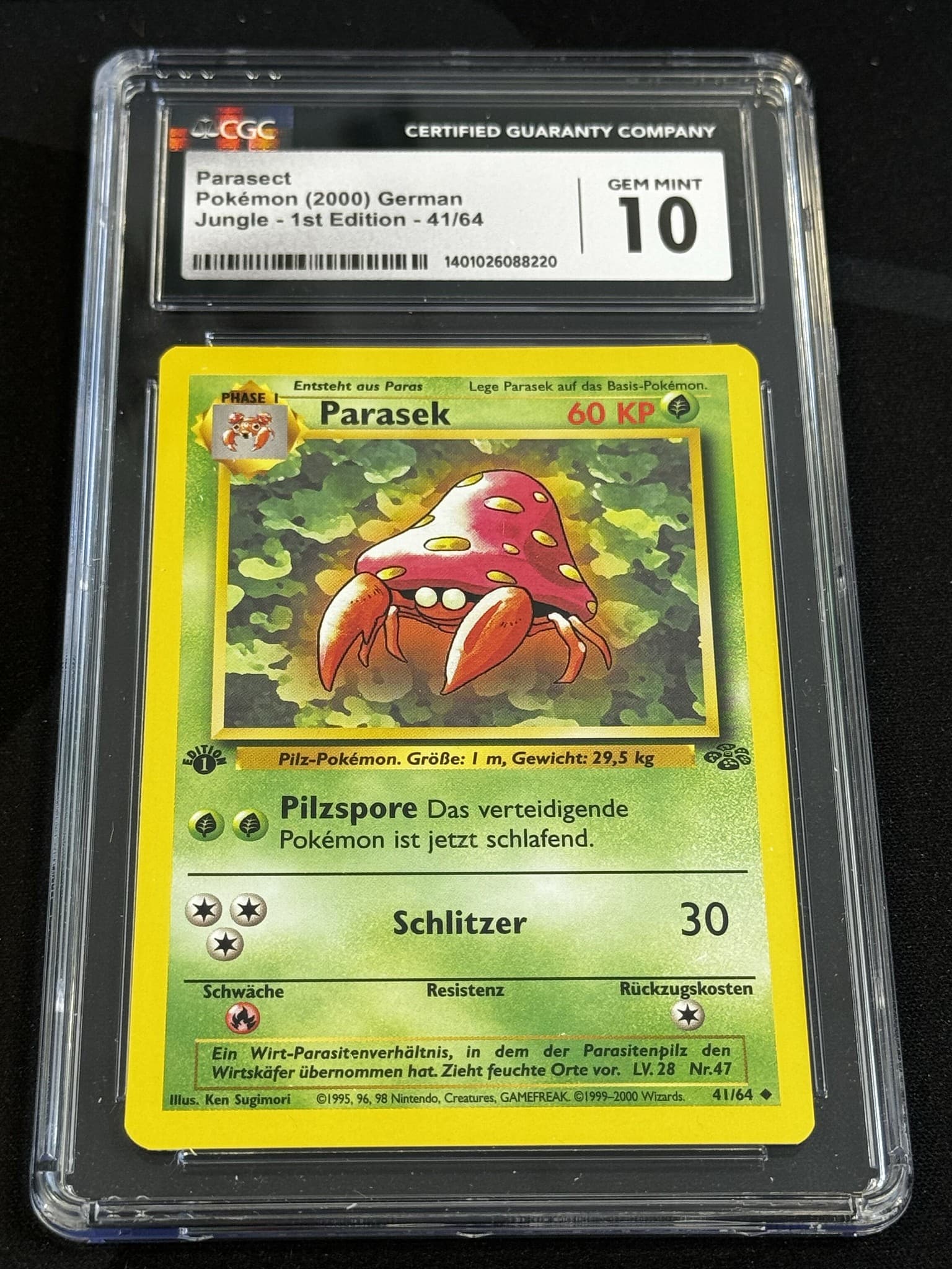 Parasect - JU 41 - German - CGC 10