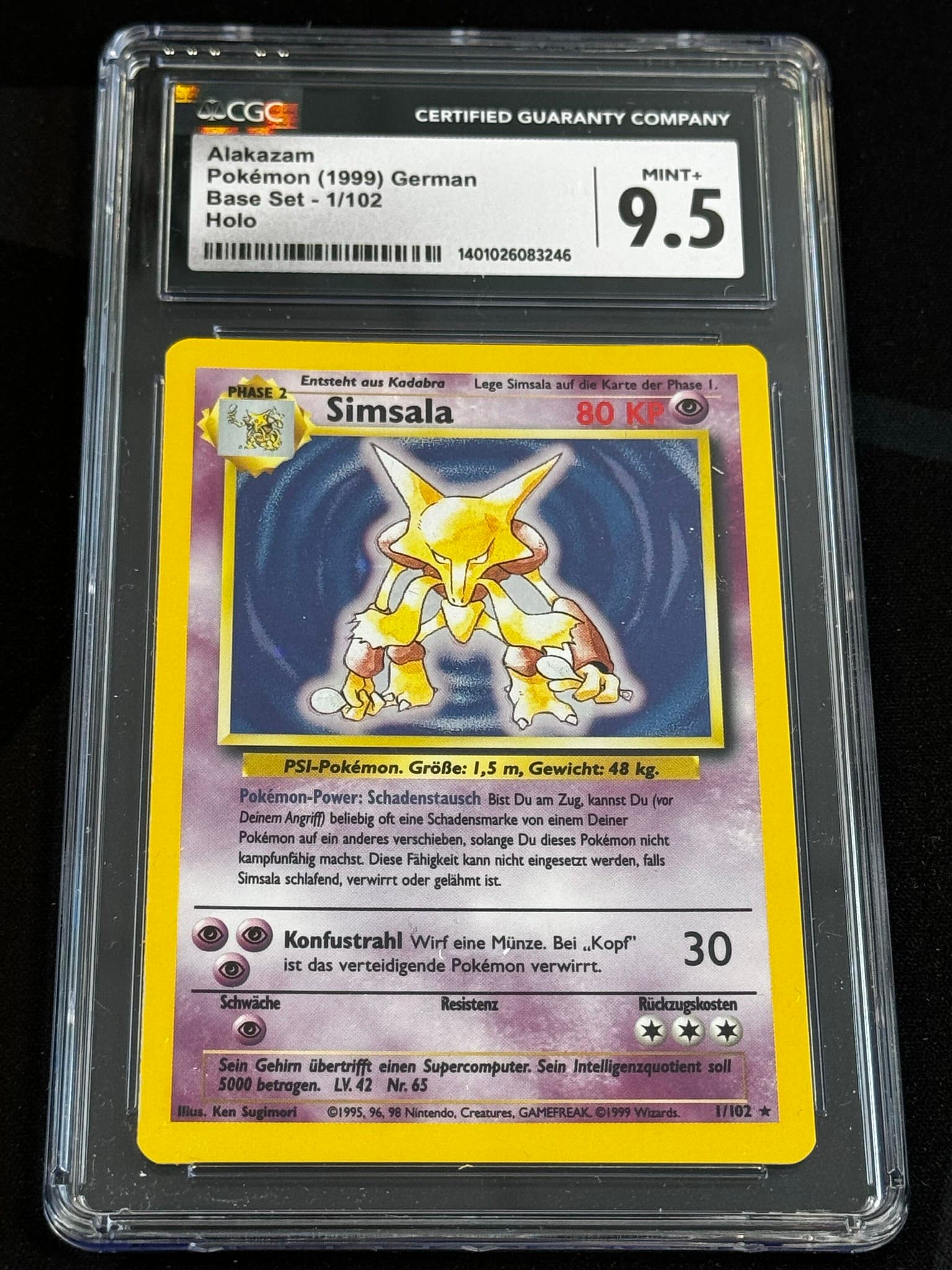 Alakazam - BS 1 - German - CGC 9.5