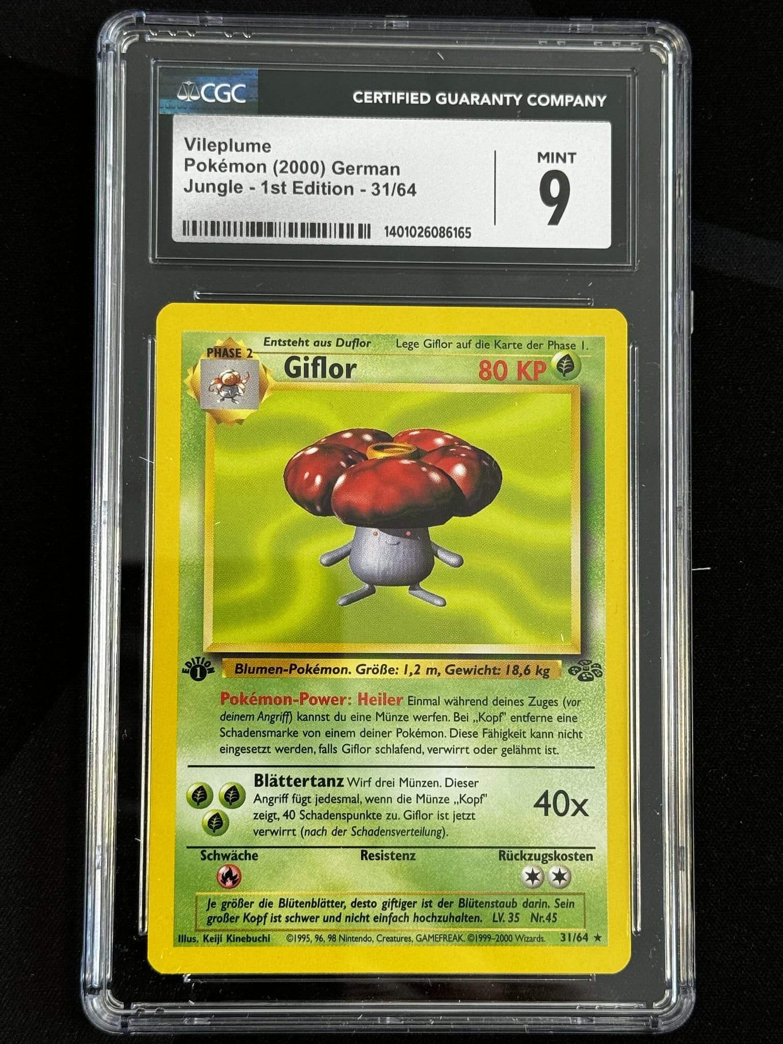 Vileplume - JU 31 - German - CGC 9