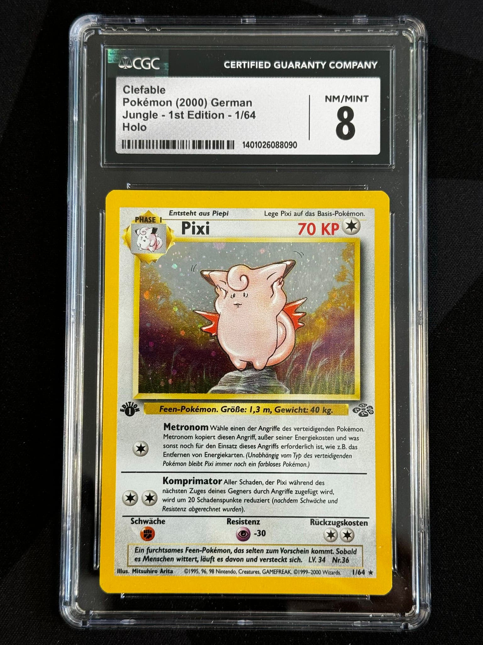 Clefable - JU 1 - German - CGC 8