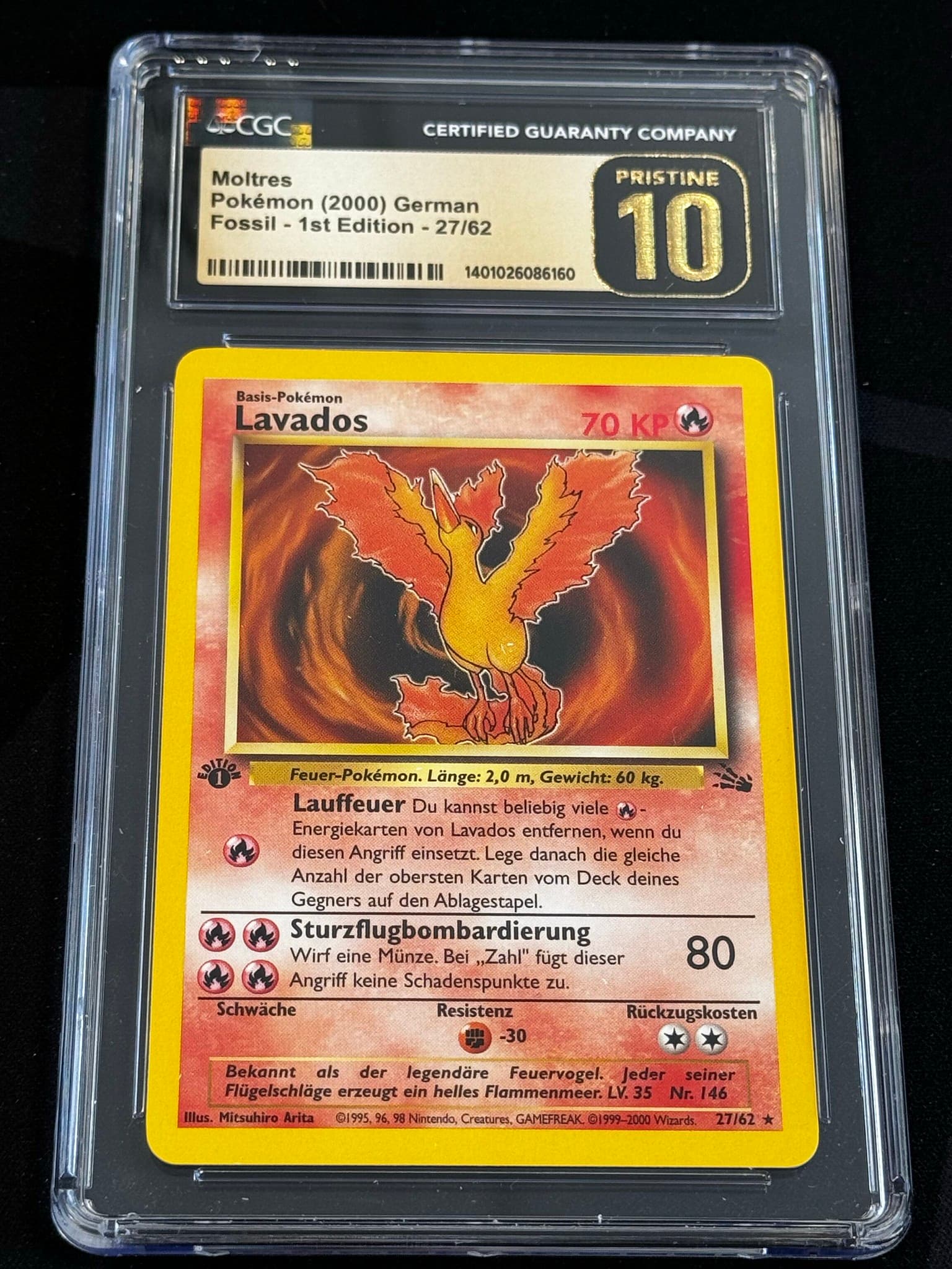 Moltres - FO 27 - German - CGC 10