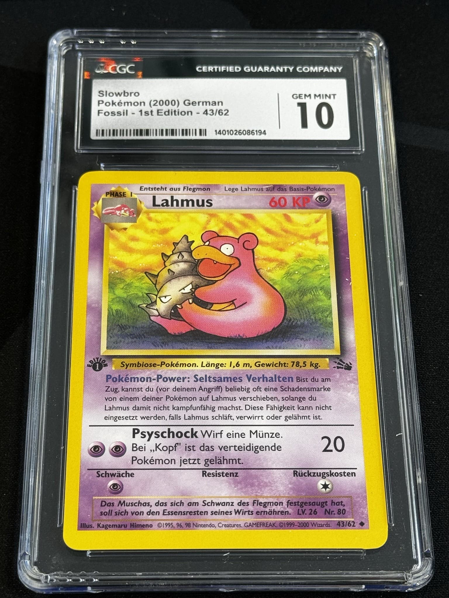 Slowbro - FO 43 - German - CGC 10