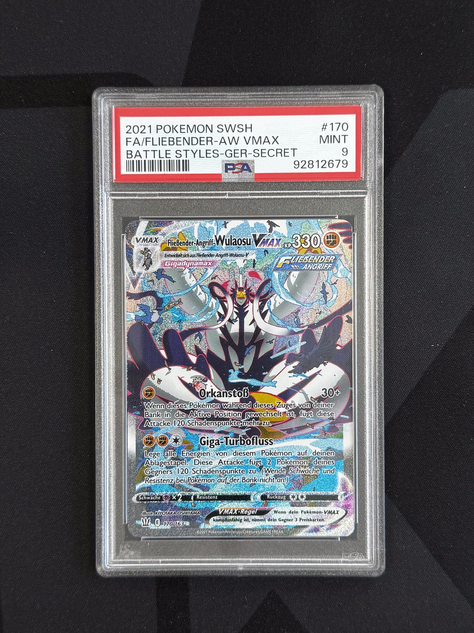 Rapid Strike Urshifu VMAX - BST 170 - German - PSA 9
