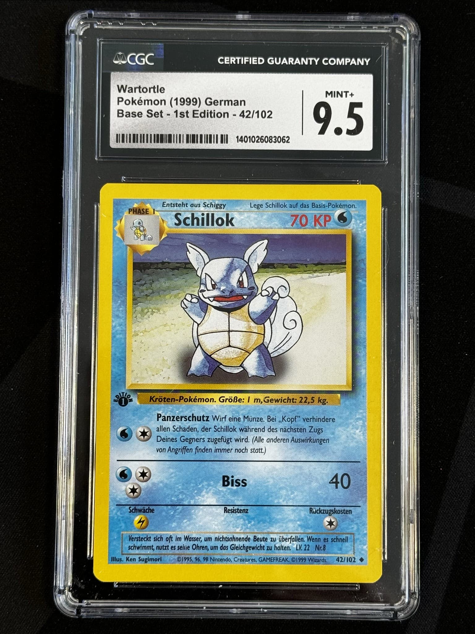 Wartortle - BS 42 - German - CGC 9.5
