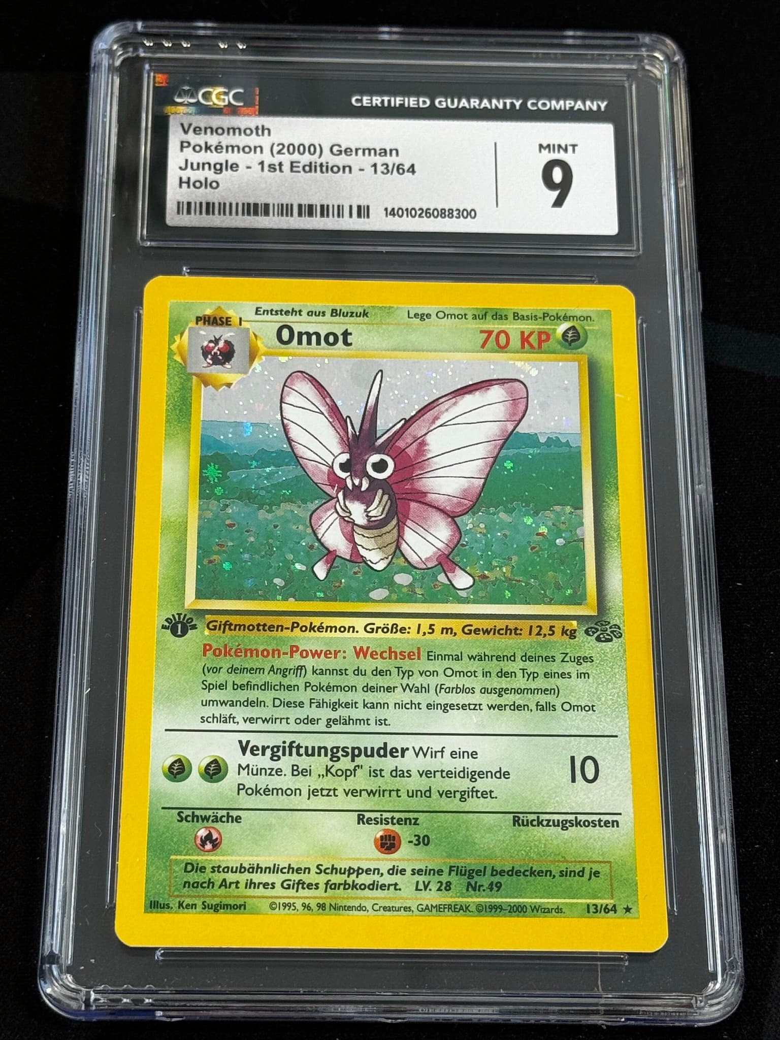 Venomoth - JU 13 - German - CGC 9