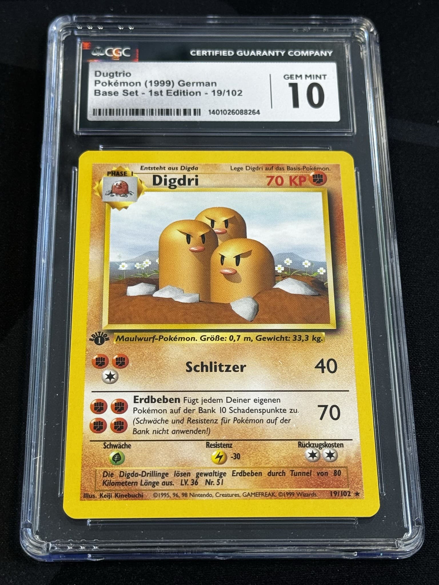 Dugtrio - BS 19 - German - CGC 10