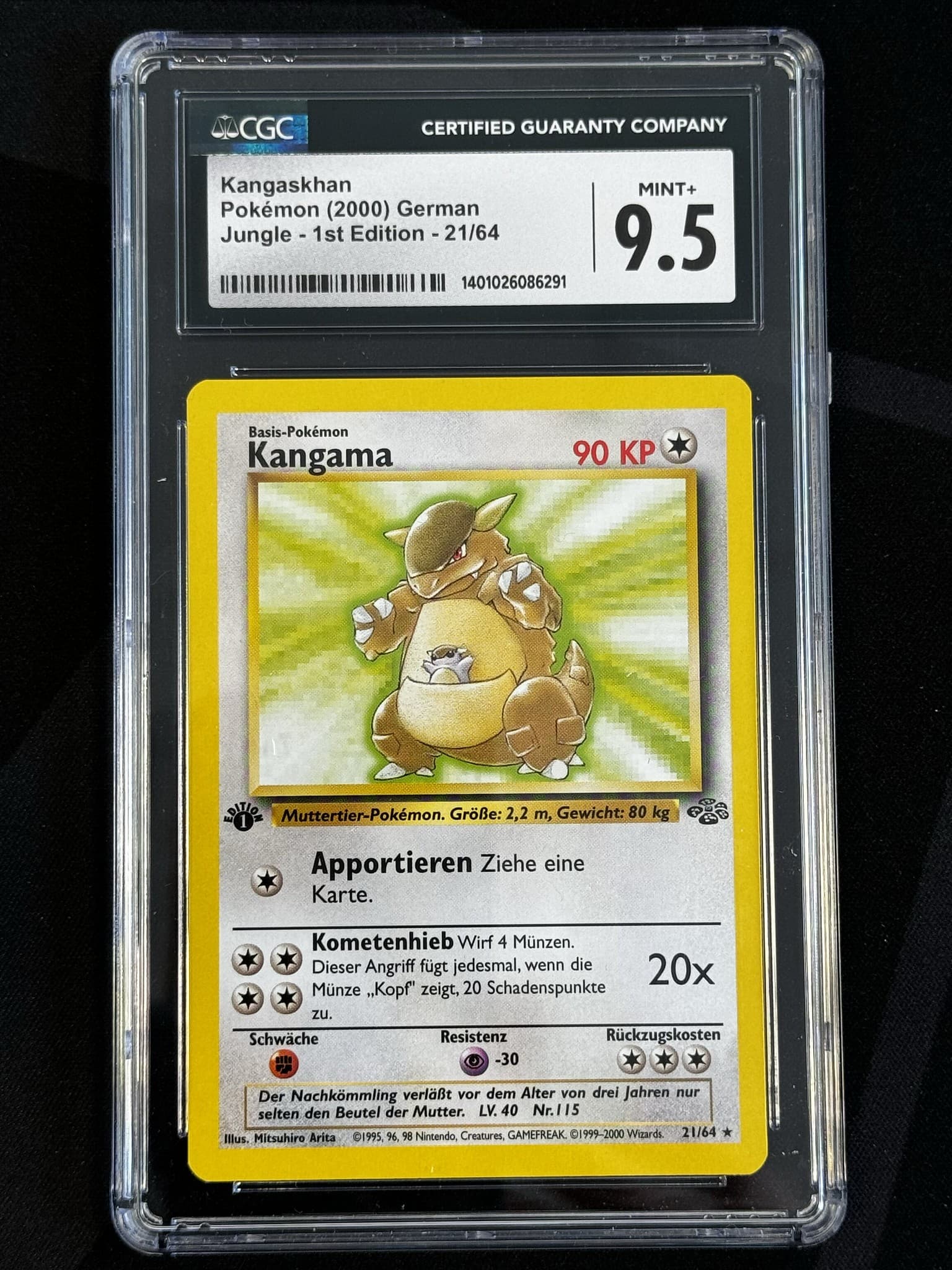 Kangaskhan - JU 21 - German - CGC 9.5
