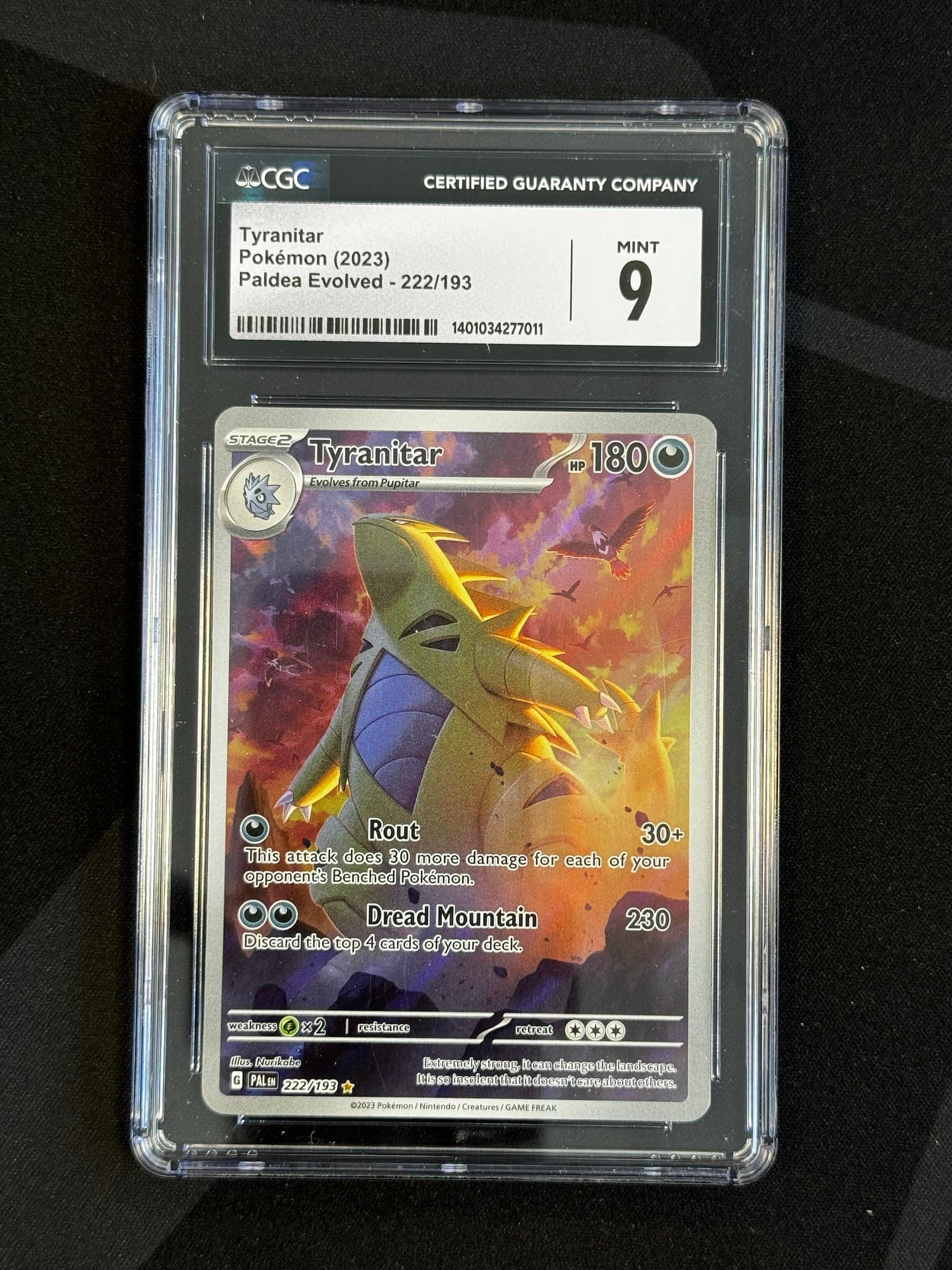 Tyranitar - PAL 222 - English - CGC 9