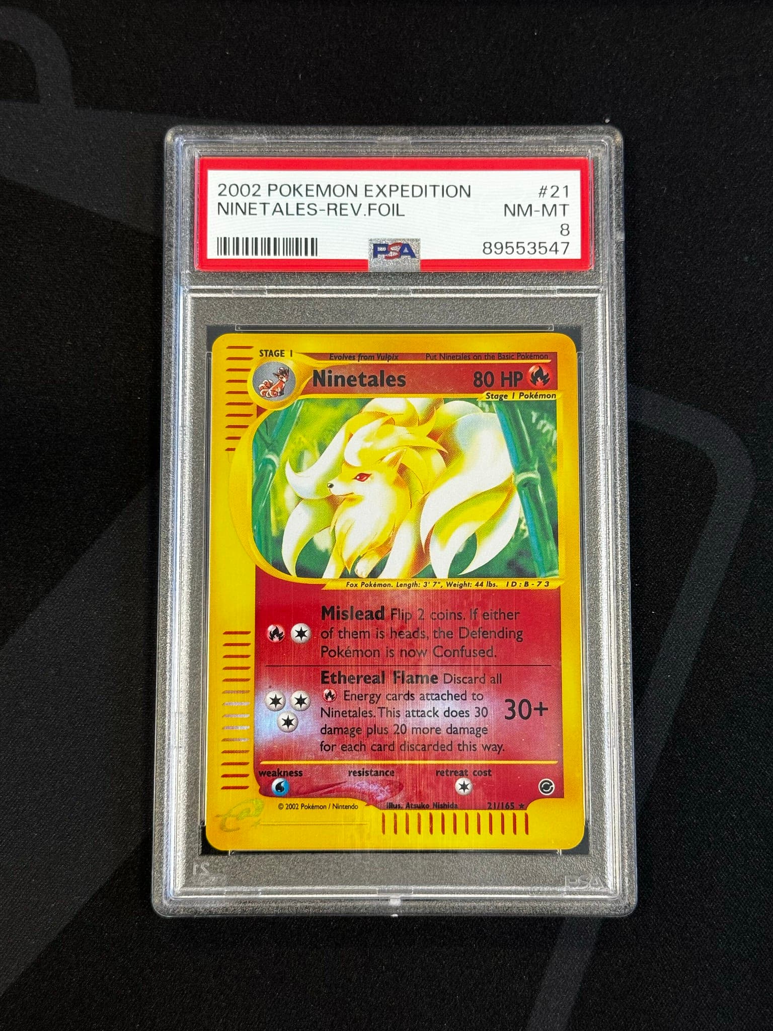 Ninetales (Holo) - EX 21 - English - PSA 8
