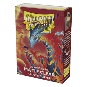 60 Small Dragon Shield Outer Sleeves - Matte Clear