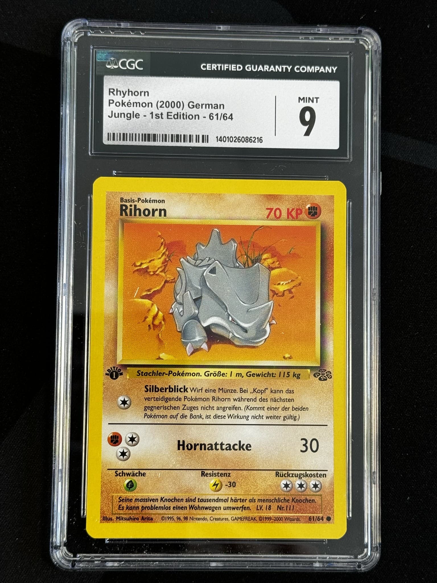 Rhyhorn - JU 61 - German - CGC 9