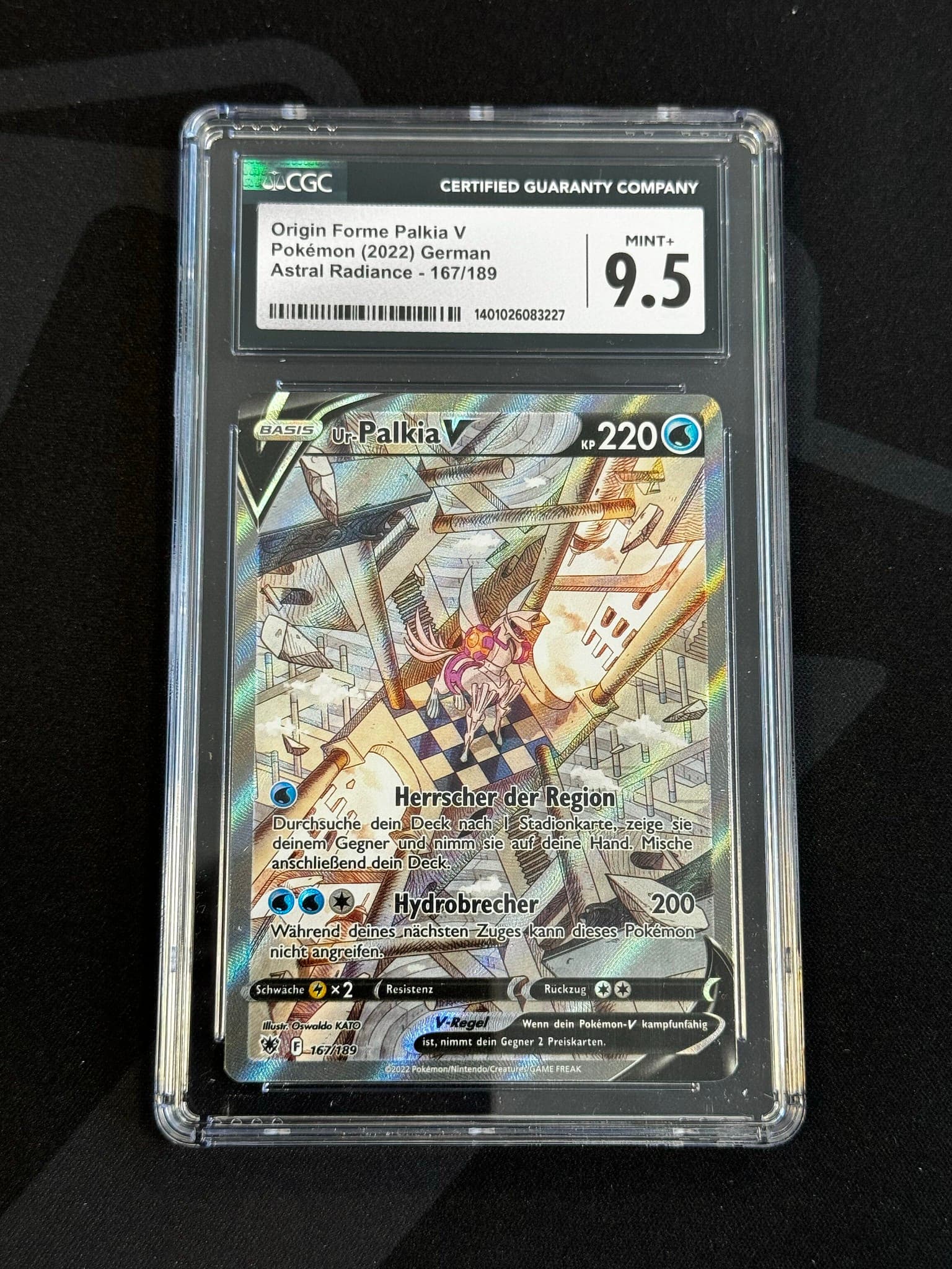 Origin Forme Palkia V - ASR 167 - German - CGC 9.5