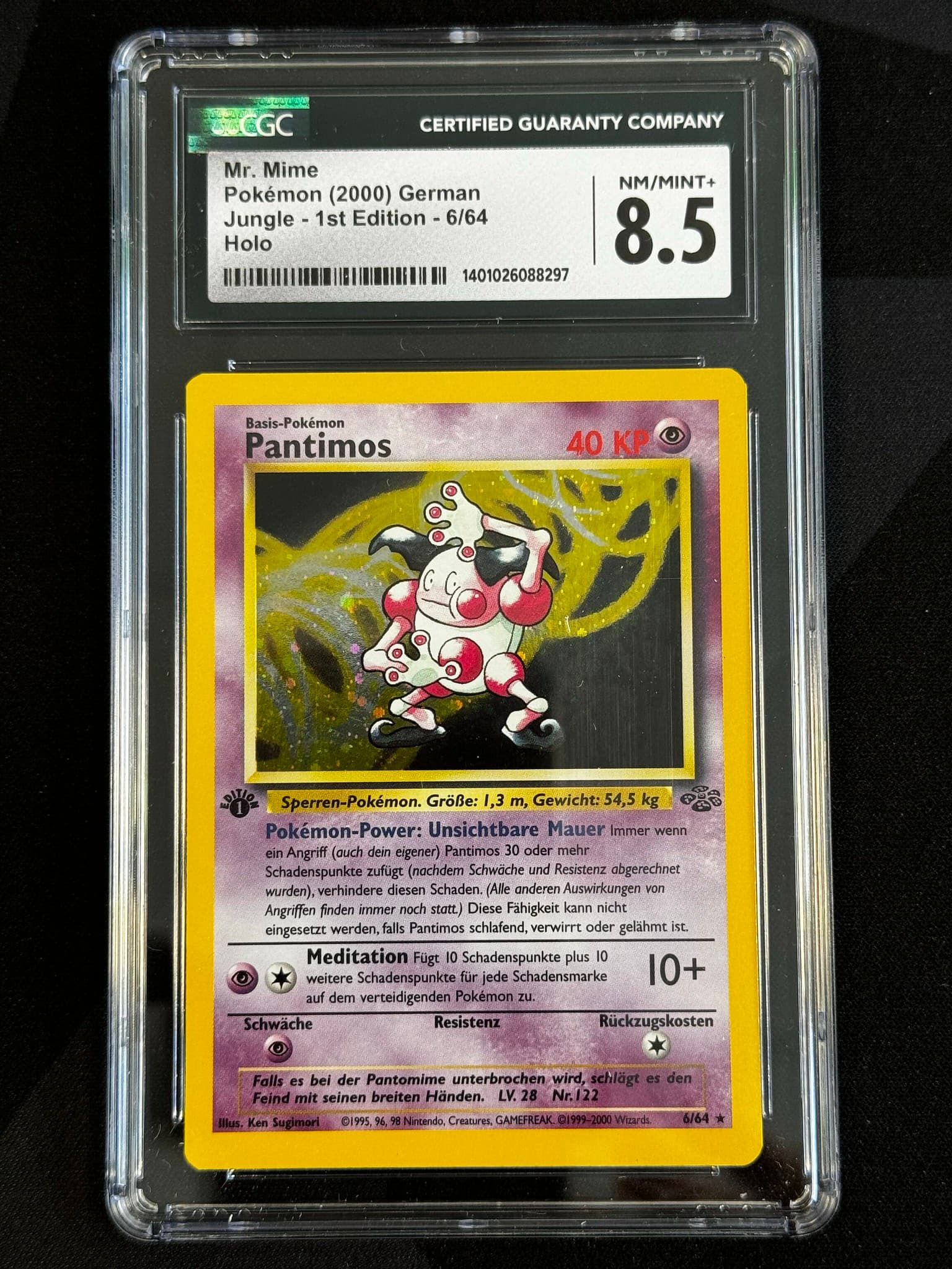 Mr. Mime - JU 6 - German - CGC 8.5