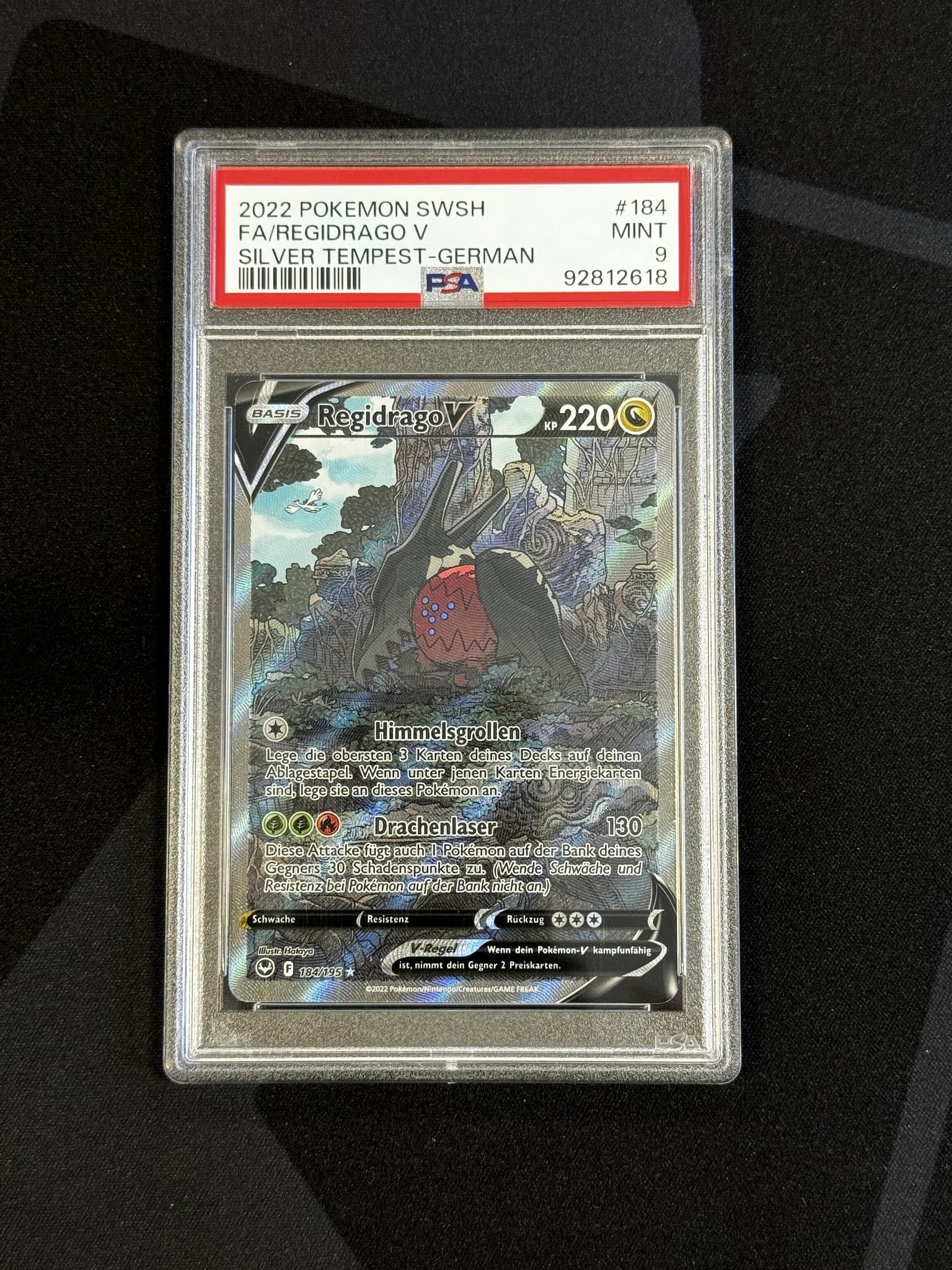 Regidrago V - STE 184 - German - PSA 9
