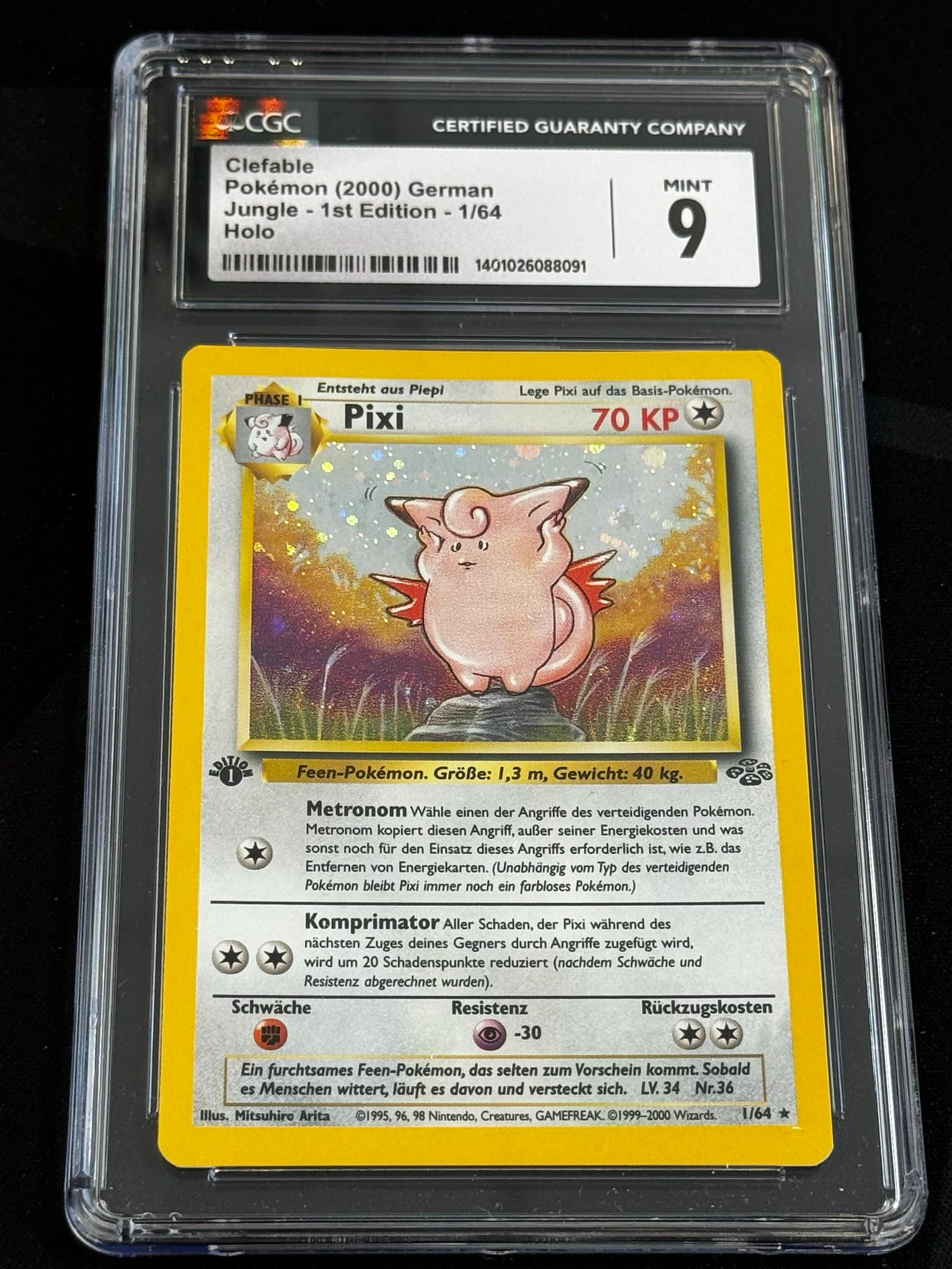 Clefable - JU 1 - German - CGC 9