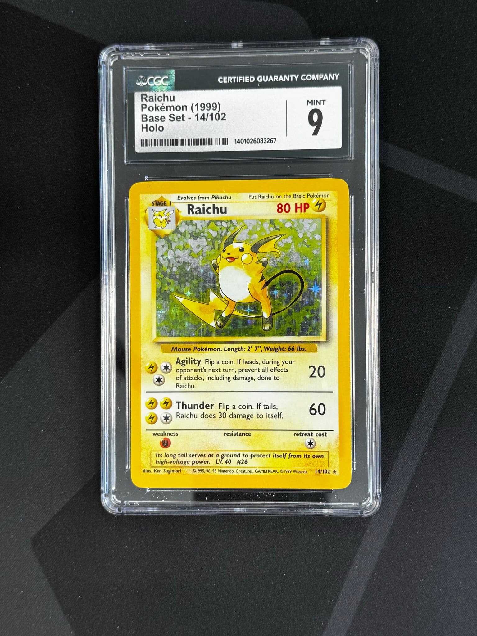 Raichu - BS 14 - English - CGC 9