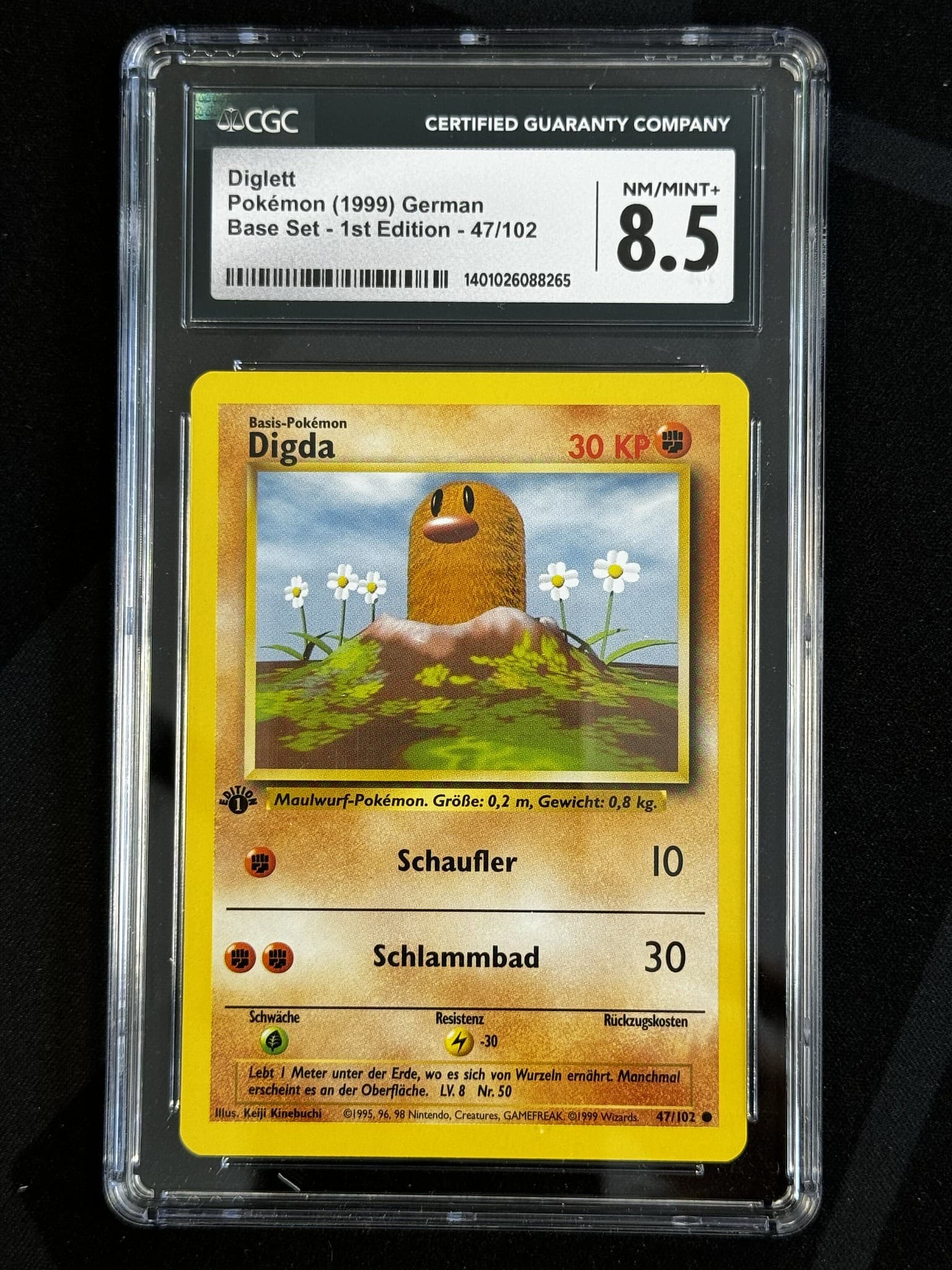 Diglett - BS 47 - German - CGC 8.5