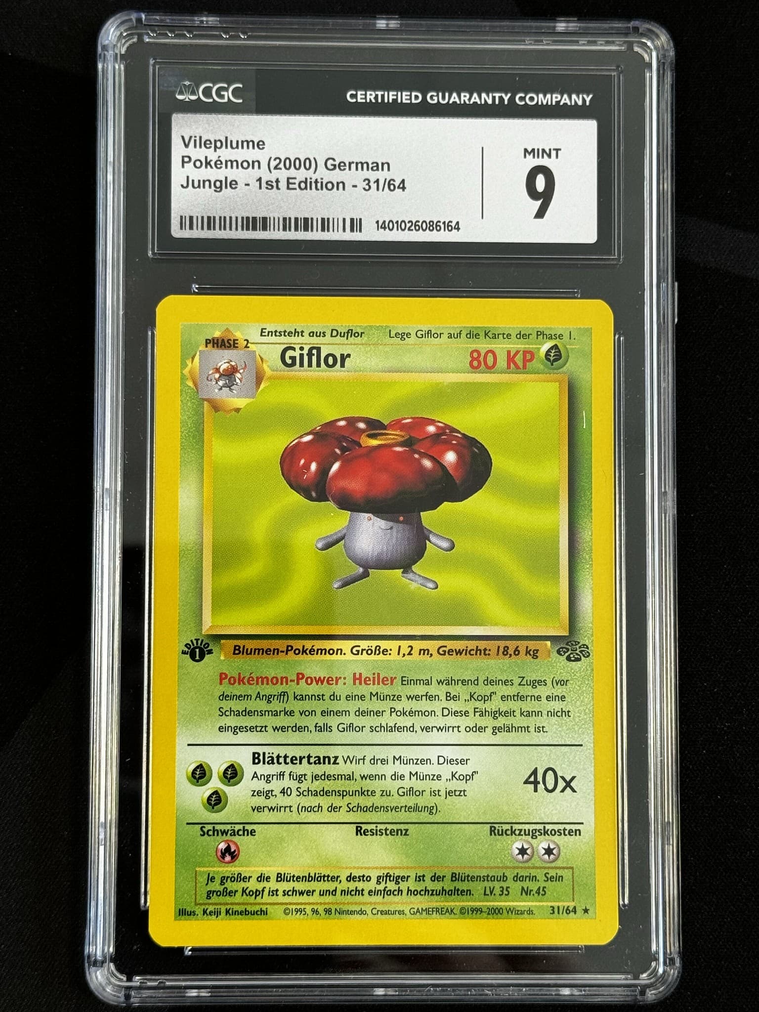 Vileplume - JU 31 - German - CGC 9