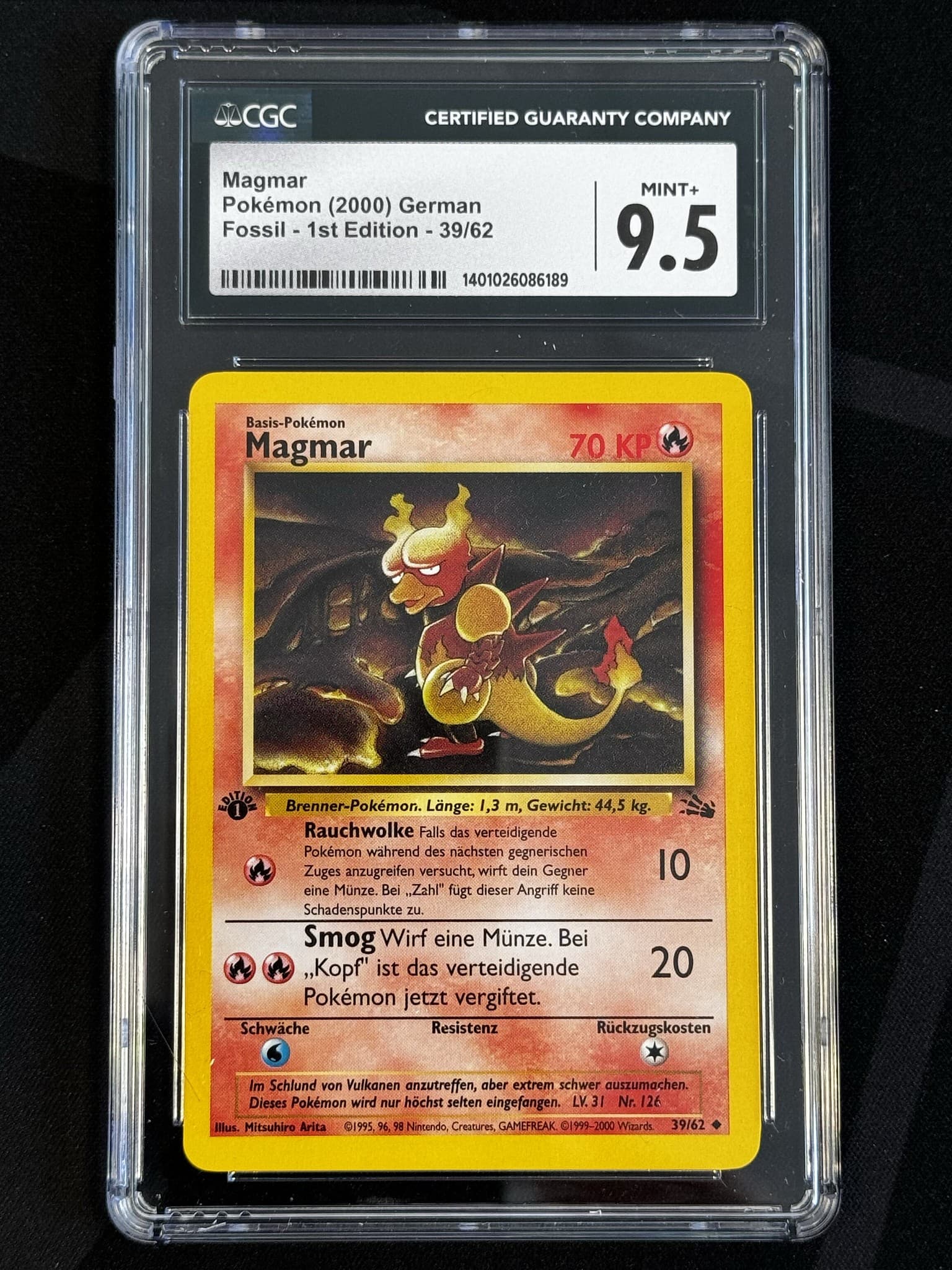 Magmar - FO 39 - German - CGC 9.5