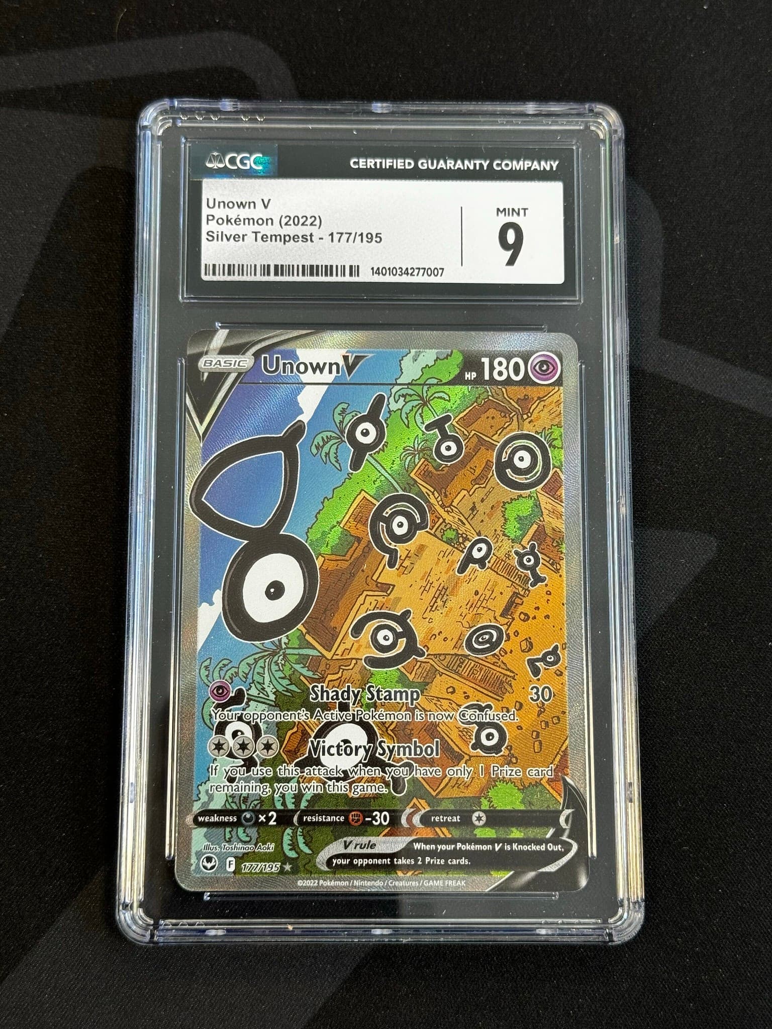 Unown V - STE 177 - English - CGC 9