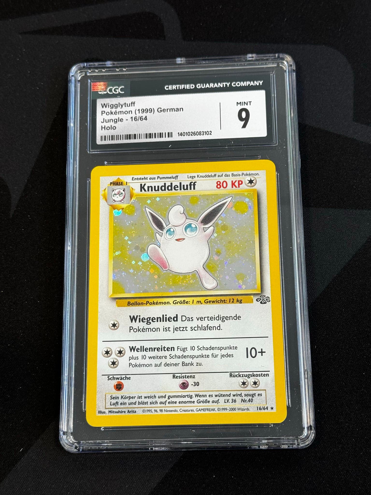 Wigglytuff - JU 16 - German - CGC 9