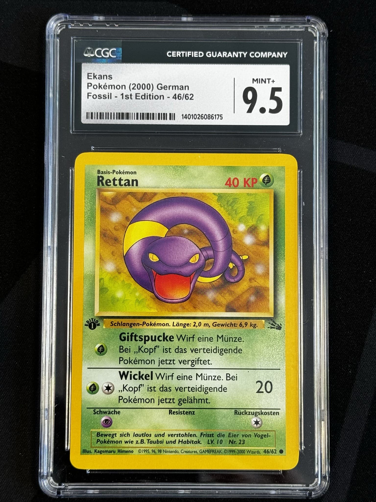 Ekans - FO 46 - German - CGC 9.5