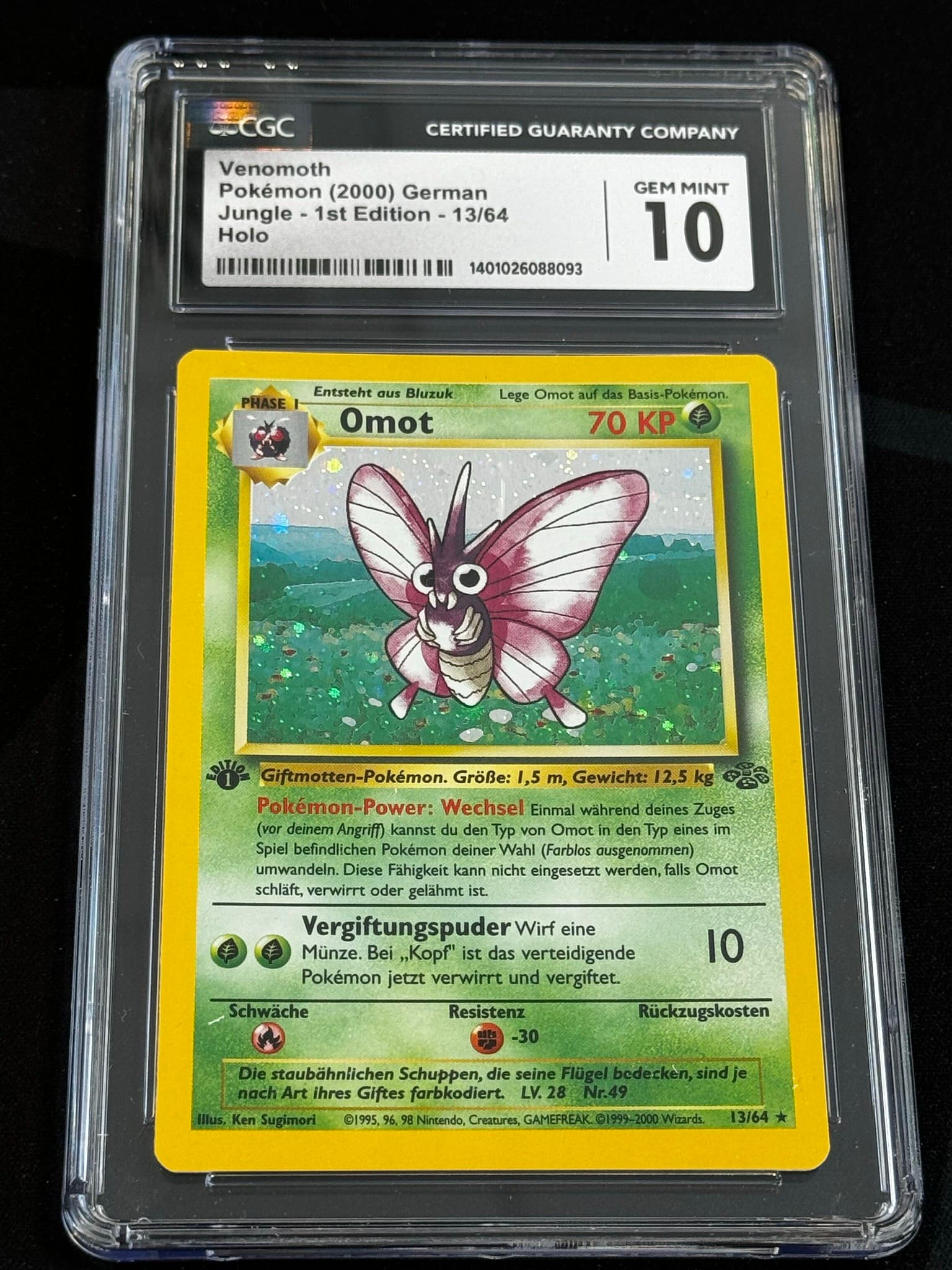Venomoth - JU 13 - German - CGC 10