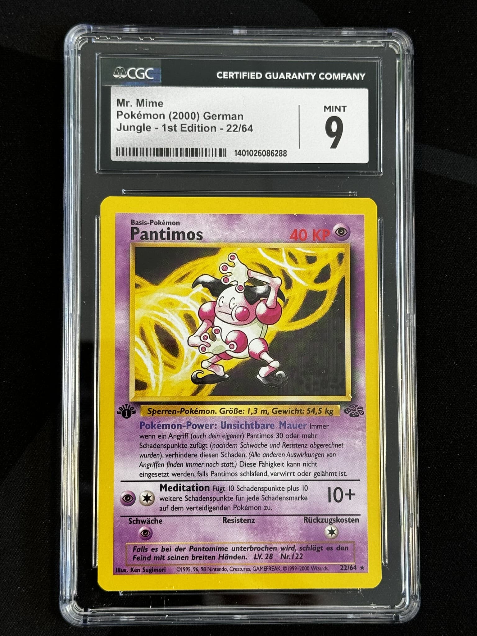 Mr. Mime - JU 22 - German - CGC 9
