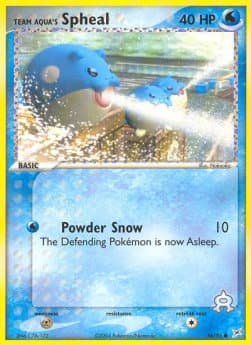 Team Aqua's Spheal (Powder Snow)