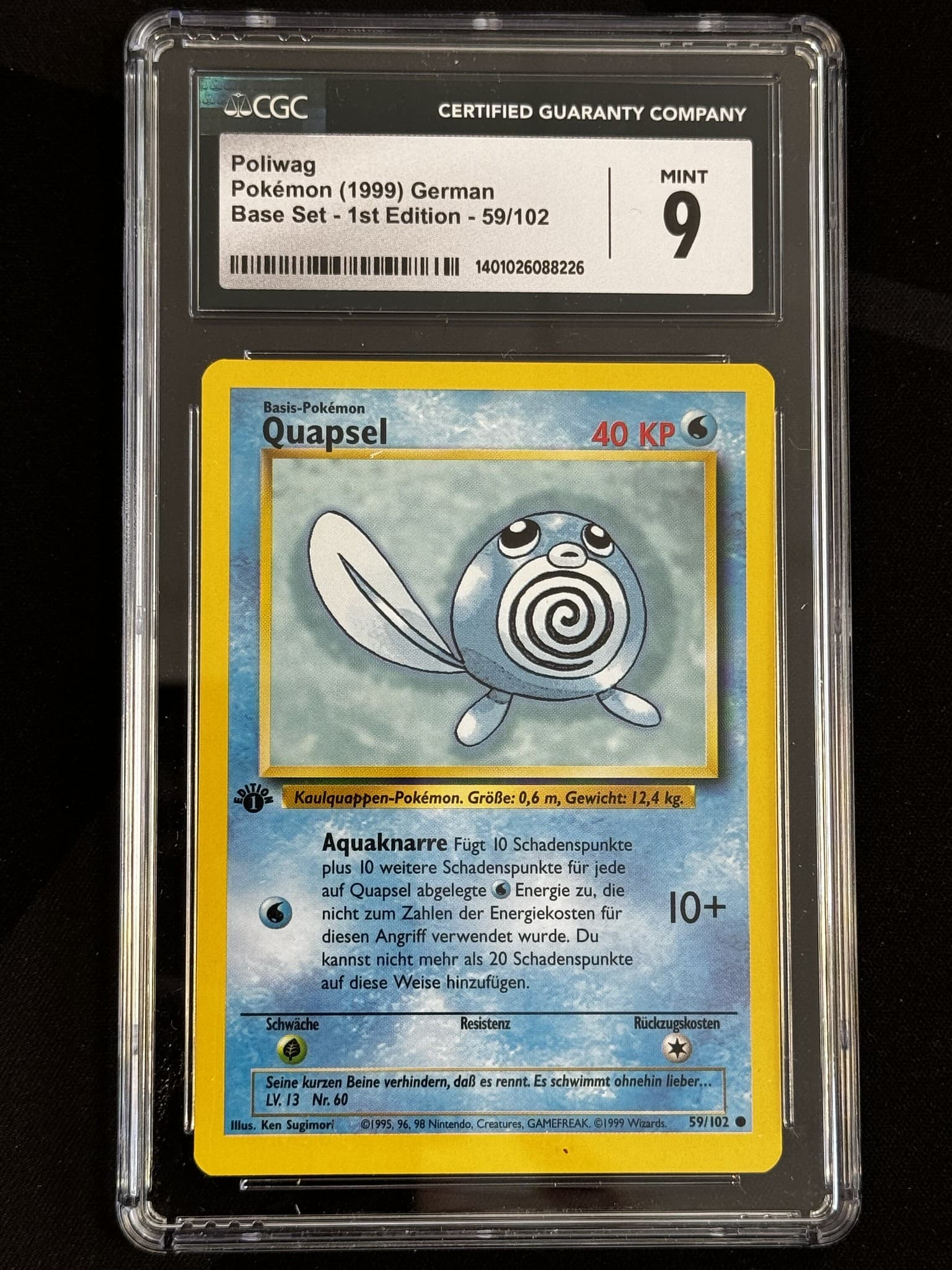 Poliwag - BS 59 - German - CGC 9