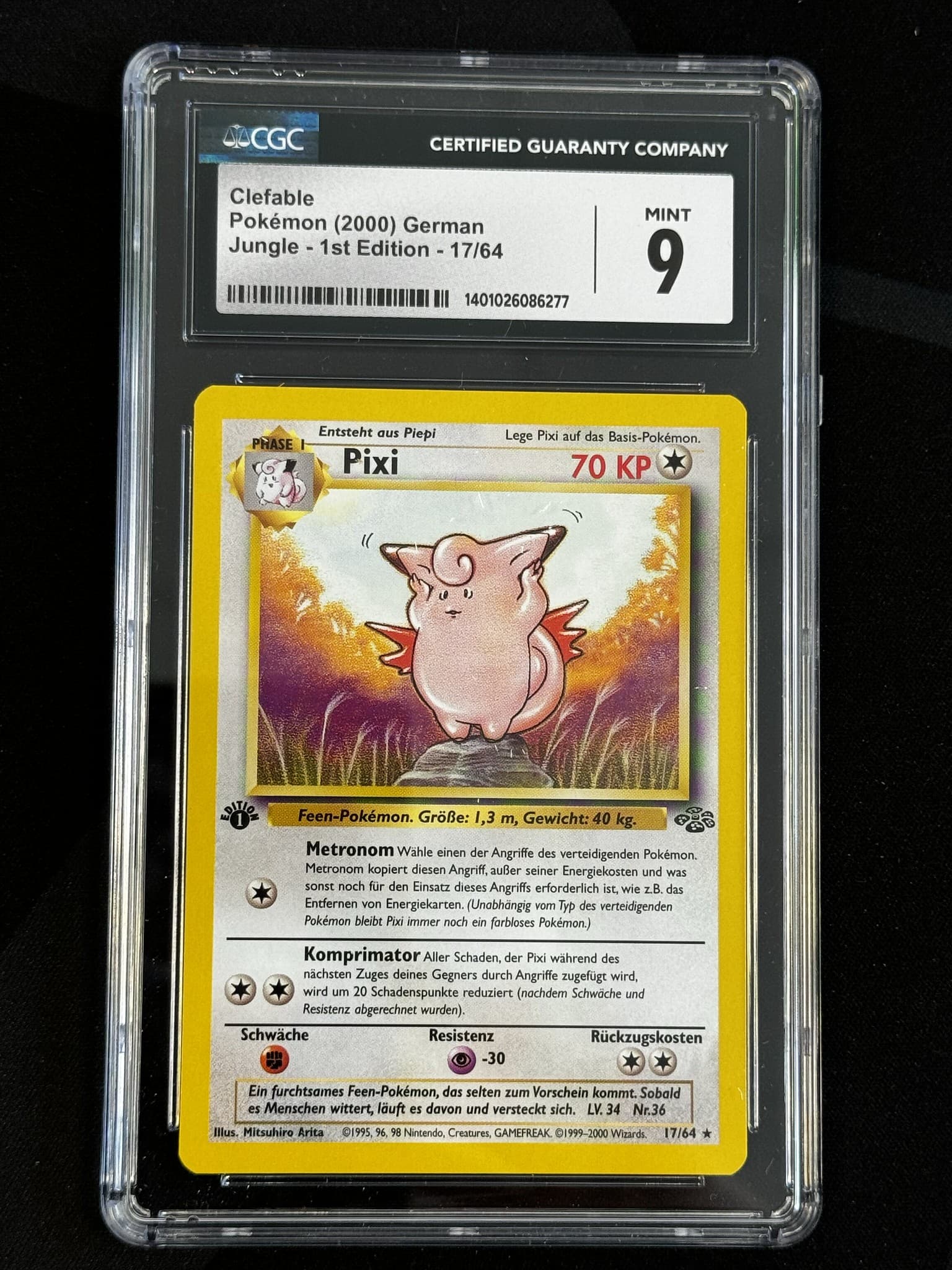 Clefable - JU 17 - German - CGC 9