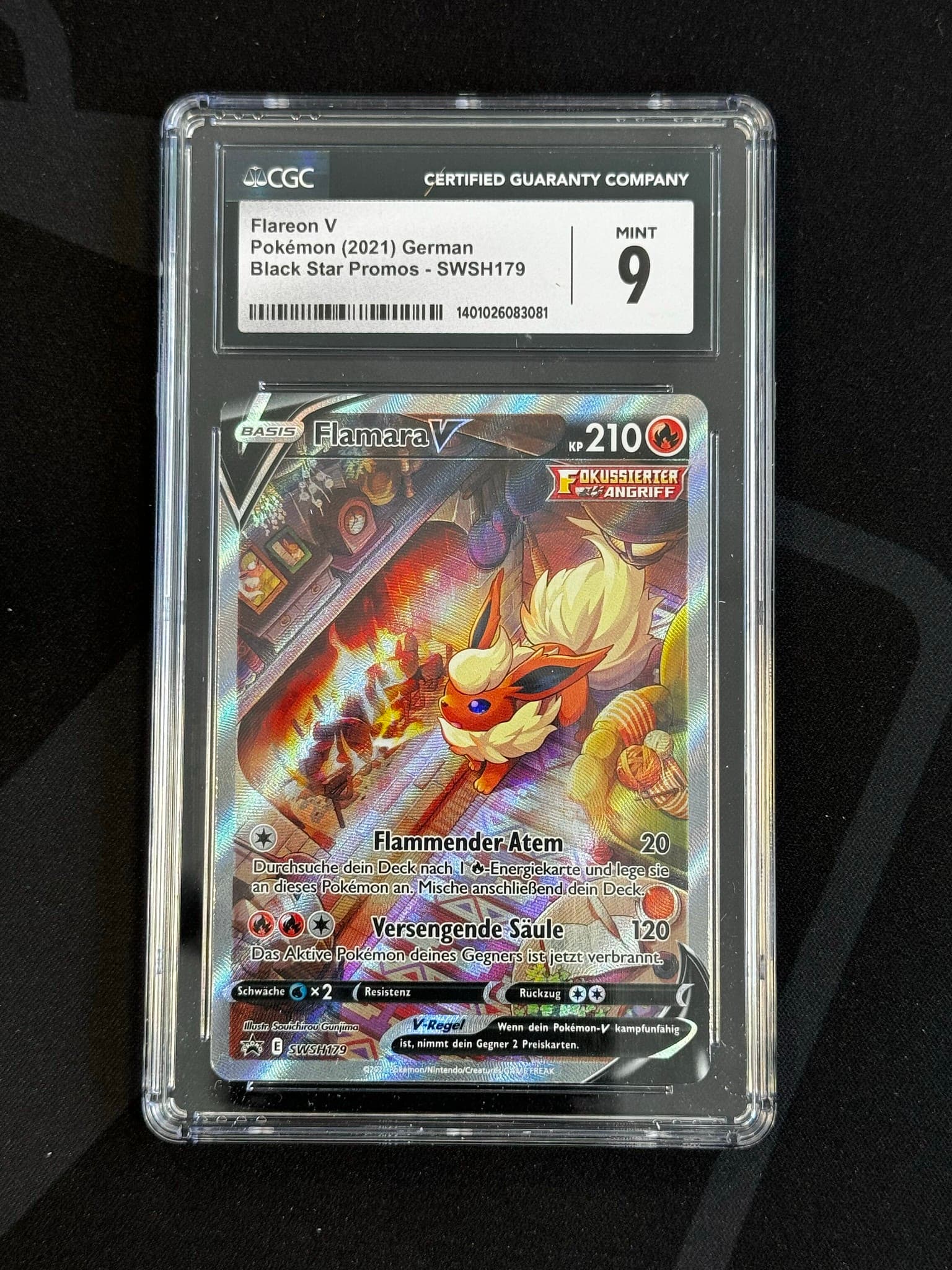 Flareon V - SWSH 179 - German - CGC 9