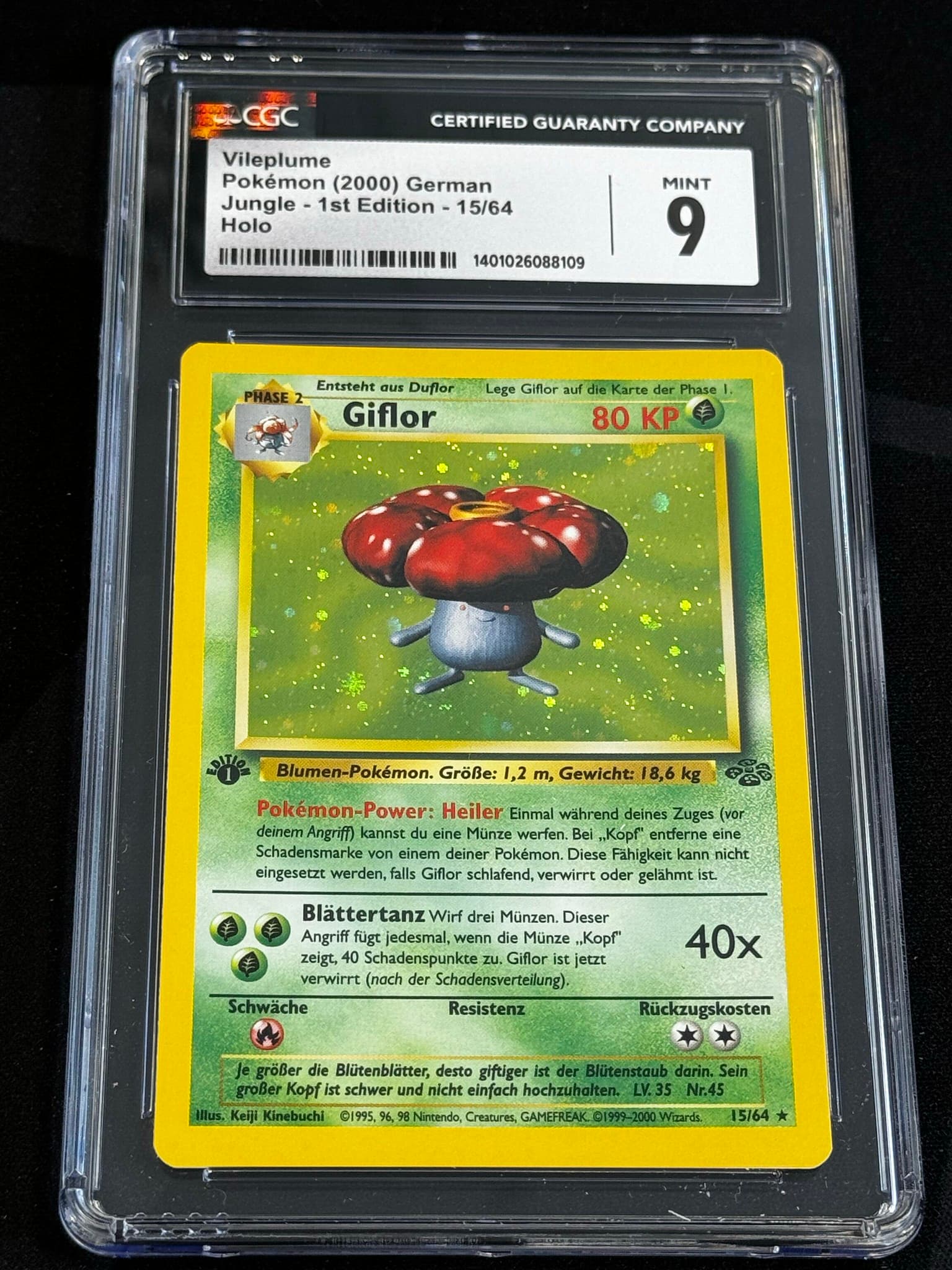 Vileplume - JU 15 - German - CGC 9