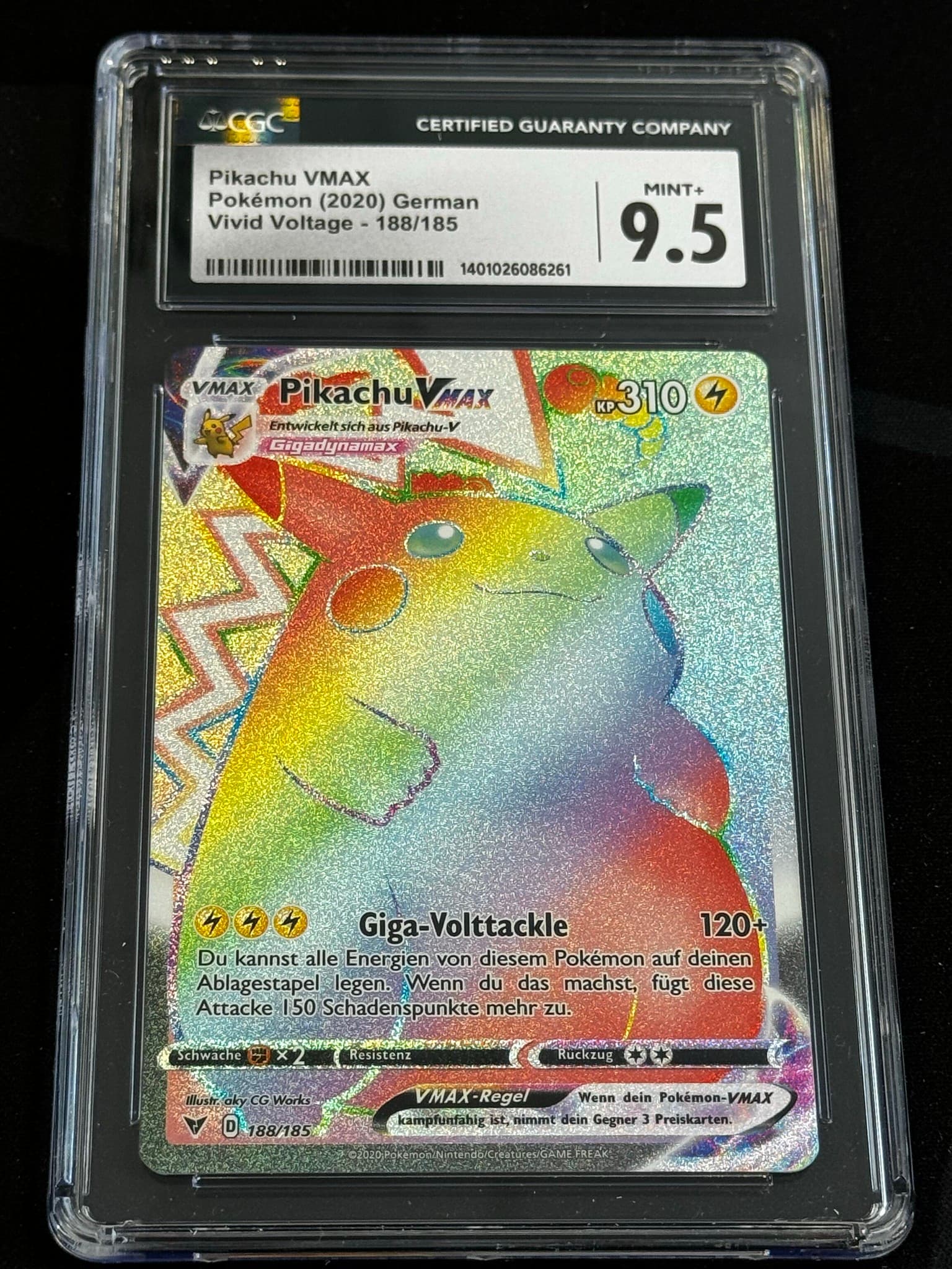 Pikachu VMAX - VIV 188 - German - CGC 9.5