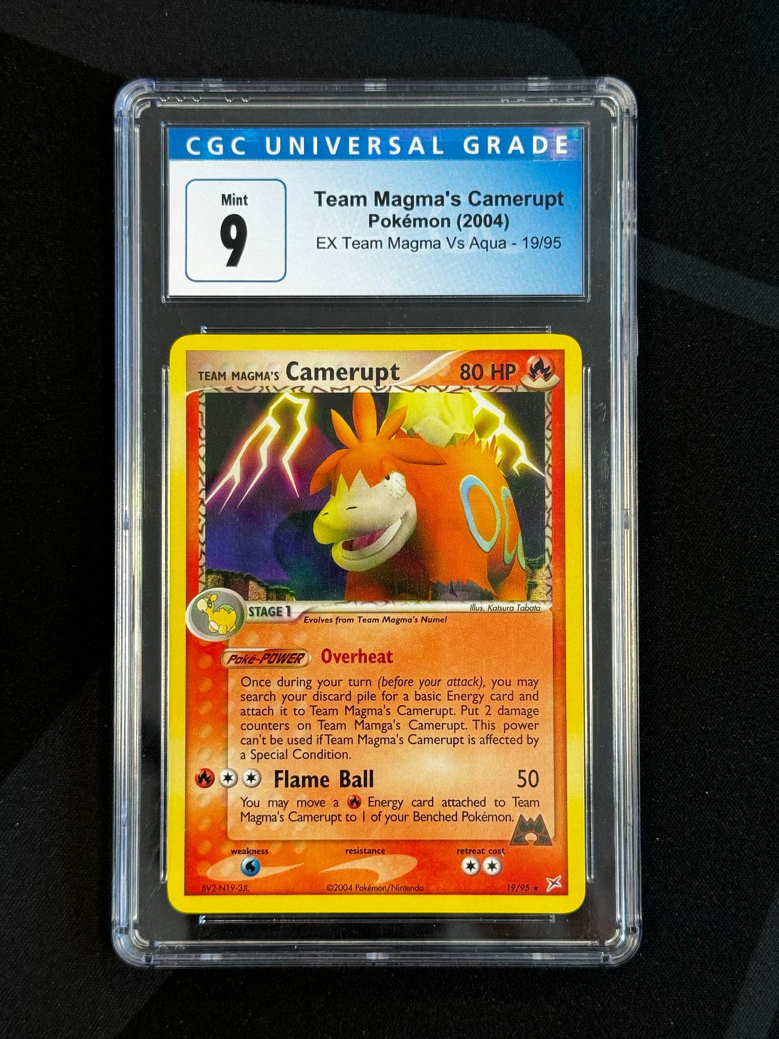 Team Magma's Camerupt - MA 19 - English - CGC 9
