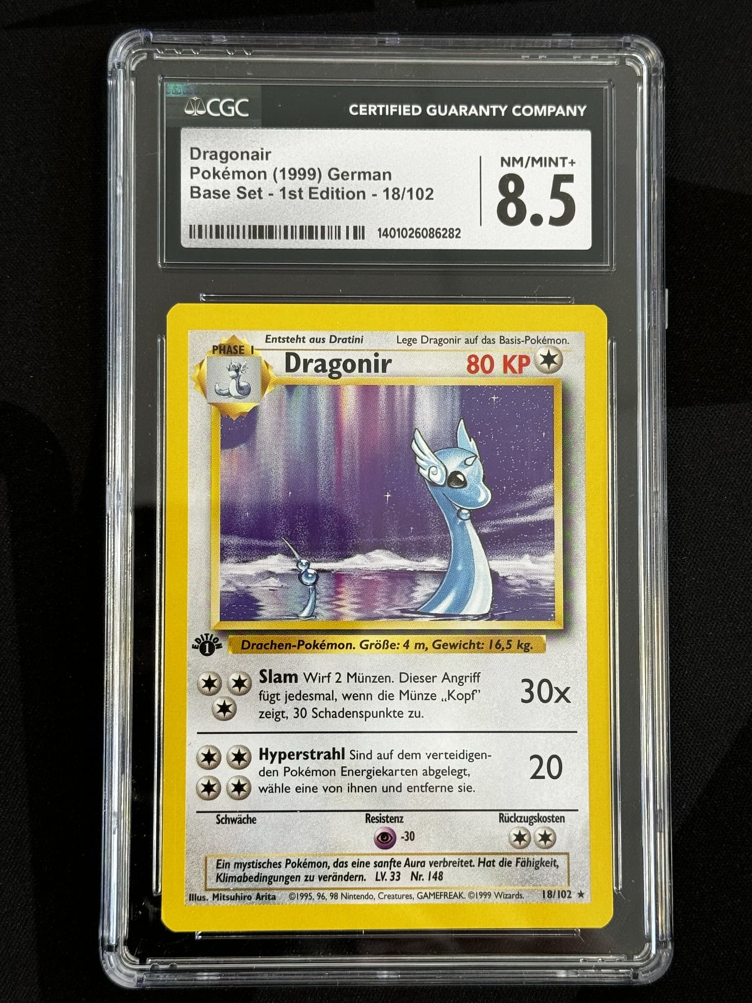 Dragonair - BS 18 - German - CGC 8.5