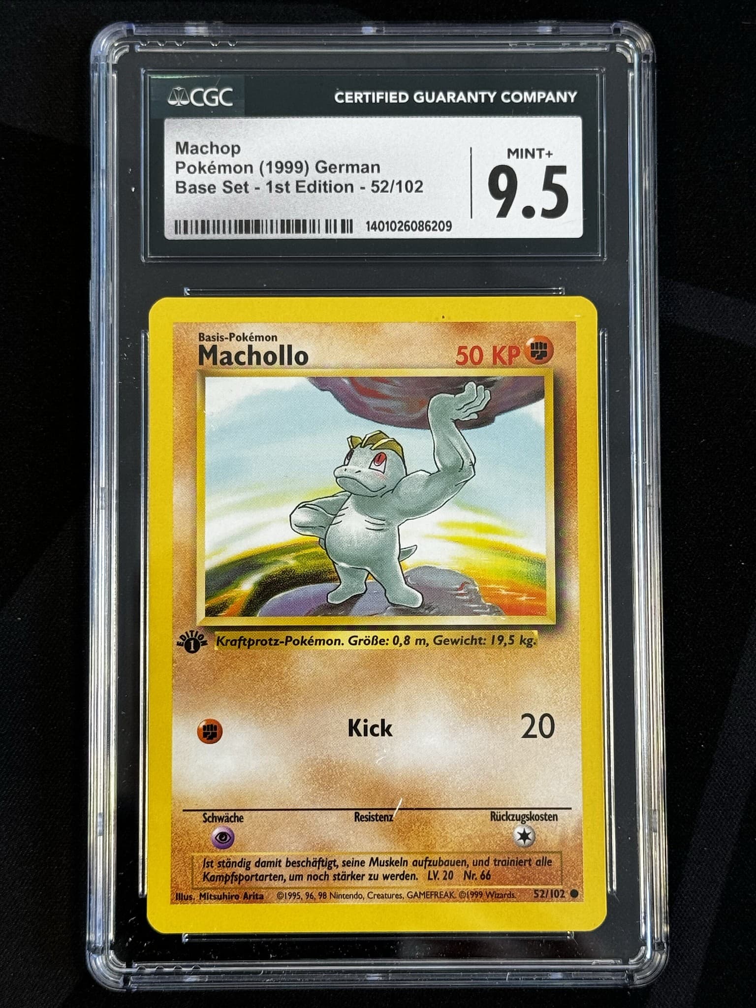 Machop - BS 52 - German - CGC 9.5