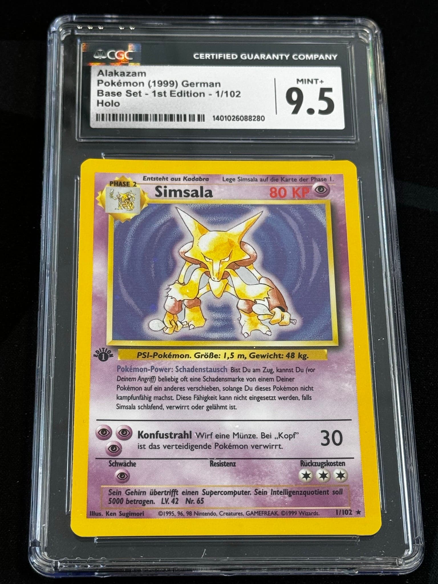 Alakazam - BS 1 - German - CGC 9.5
