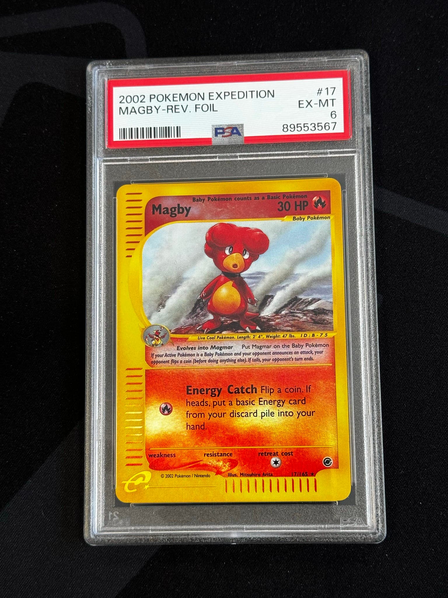 Magby (Holo) - EX 17 - English - PSA 6