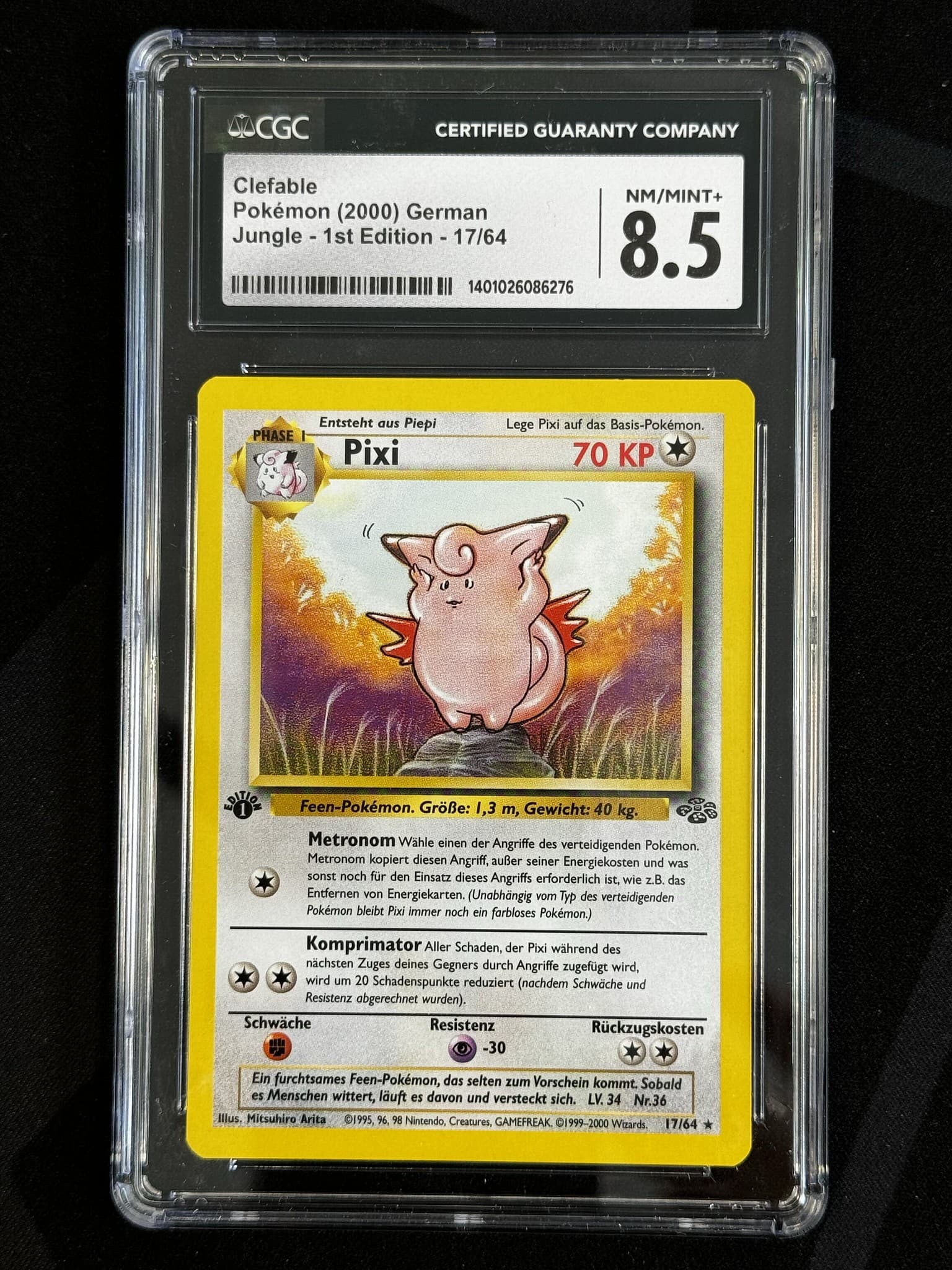 Clefable - JU 17 - German - CGC 8.5