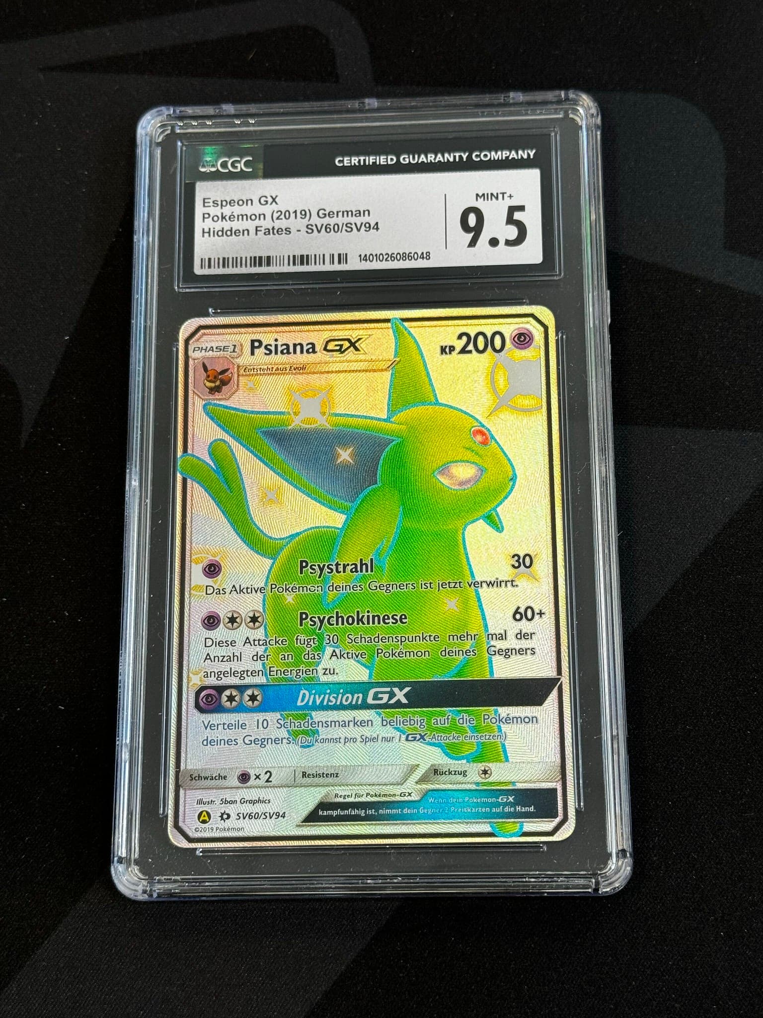 Espeon GX - HIF 60 - German - CGC 9.5