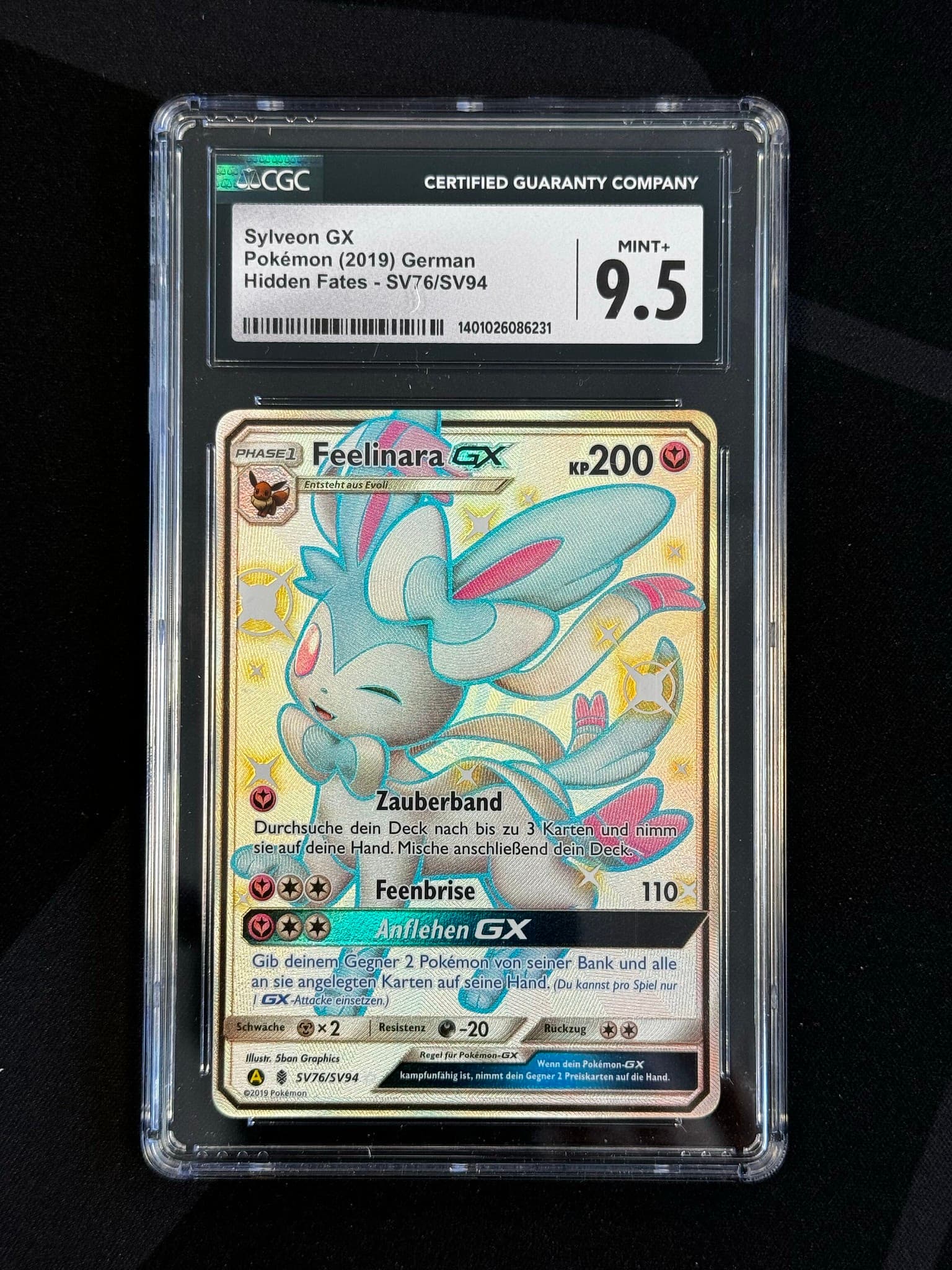 Sylveon GX - HIF 76 - German - CGC 9.5
