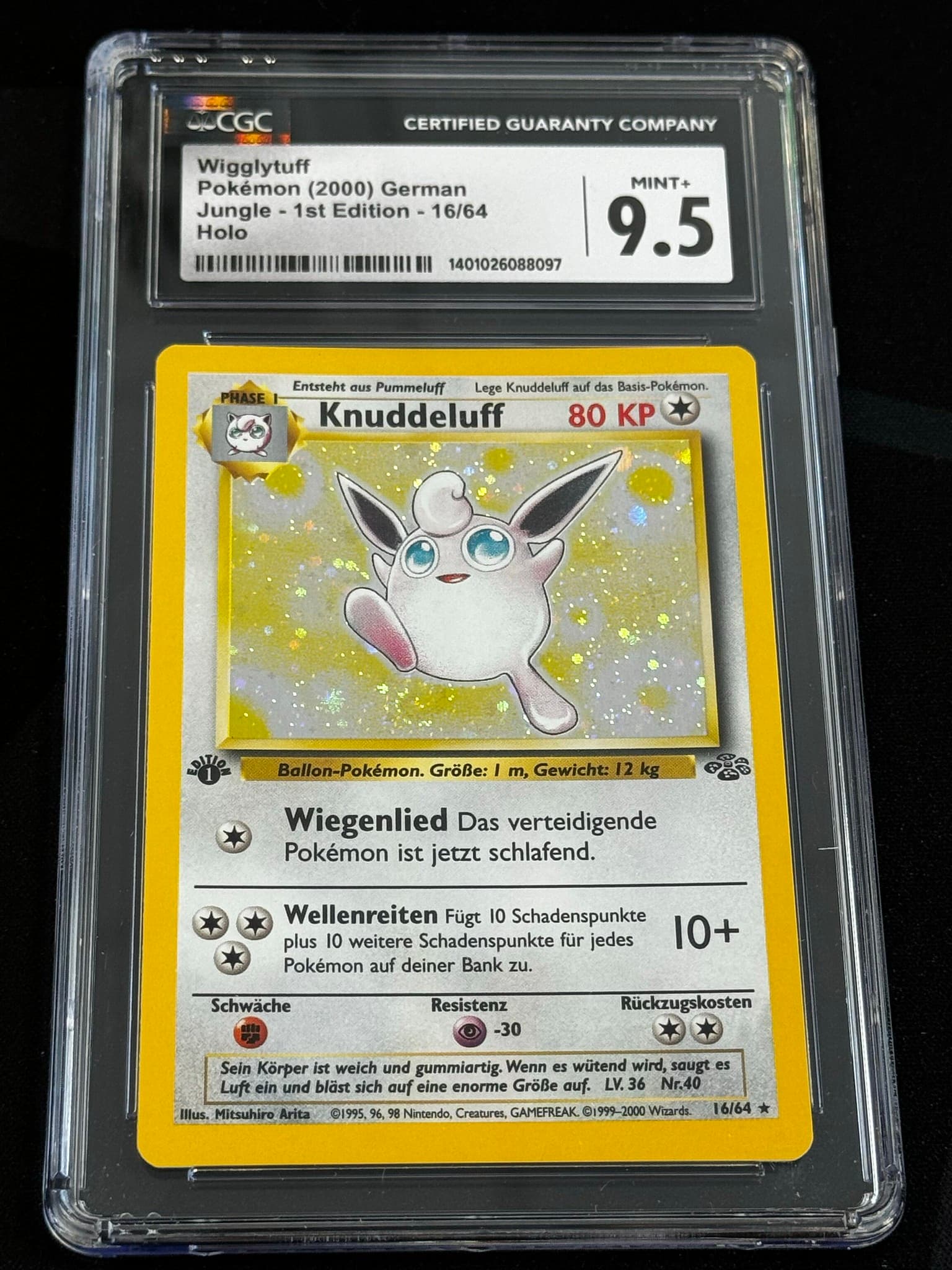 Wigglytuff - JU 16 - German - CGC 9.5
