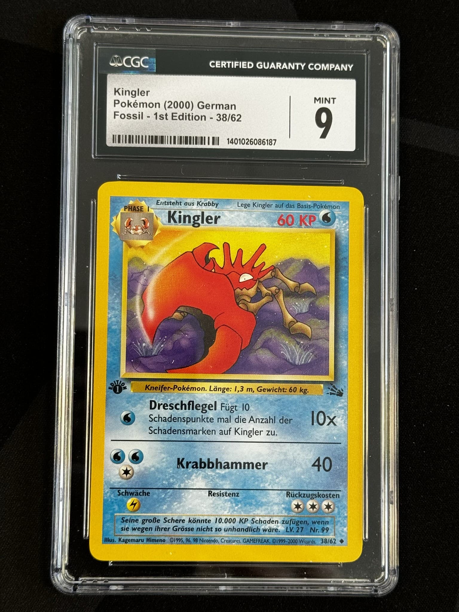 Kingler - FO 38 - German - CGC 9