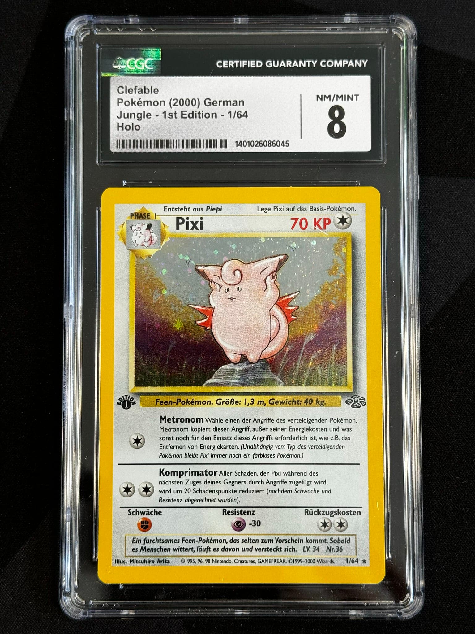 Clefable - JU 1 - German - CGC 8