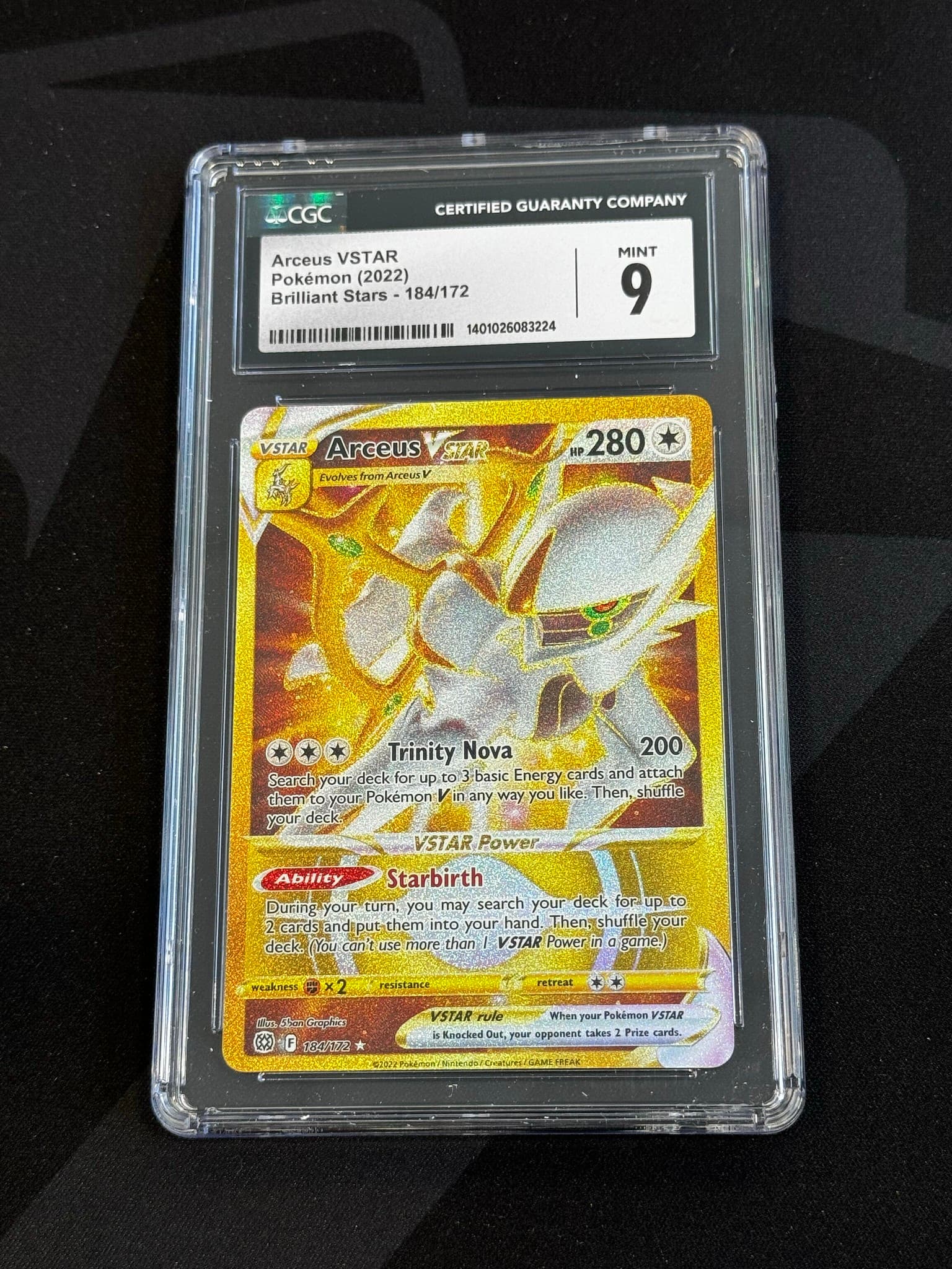 Arceus VSTAR - BRS 184 - English - CGC 9