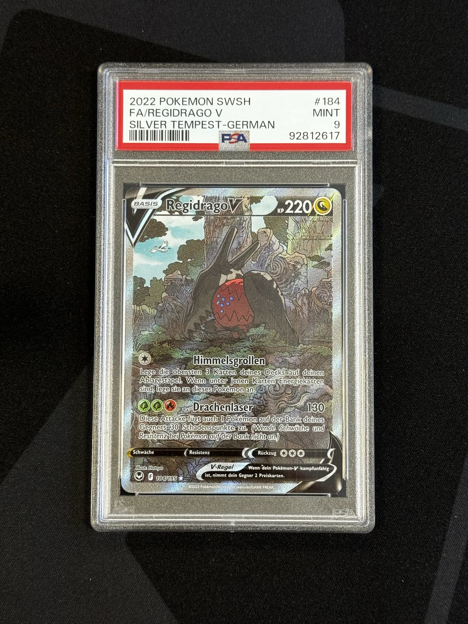 Regidrago V - STE 184 - German - PSA 9
