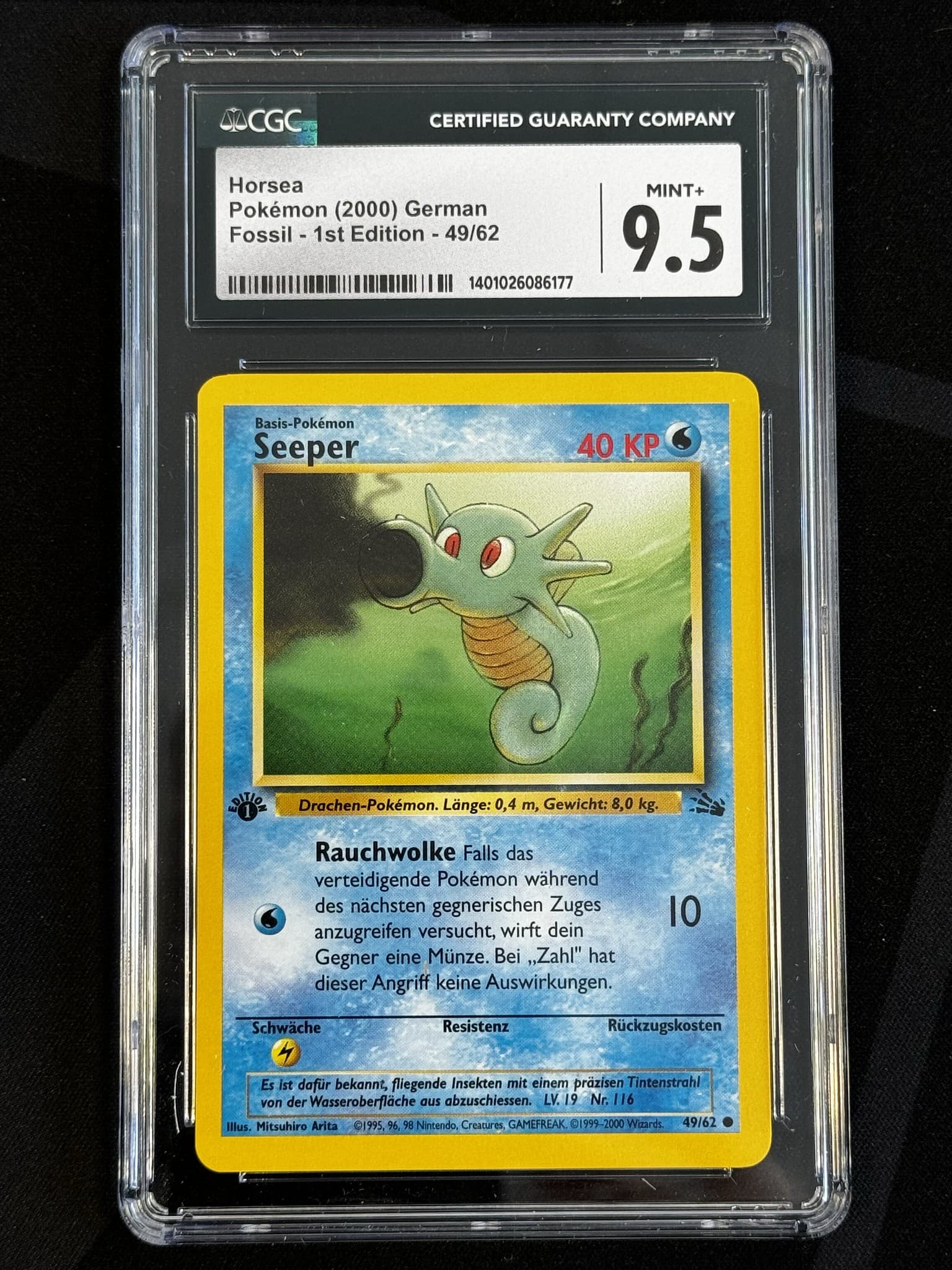 Horsea - FO 49 - German - CGC 9.5
